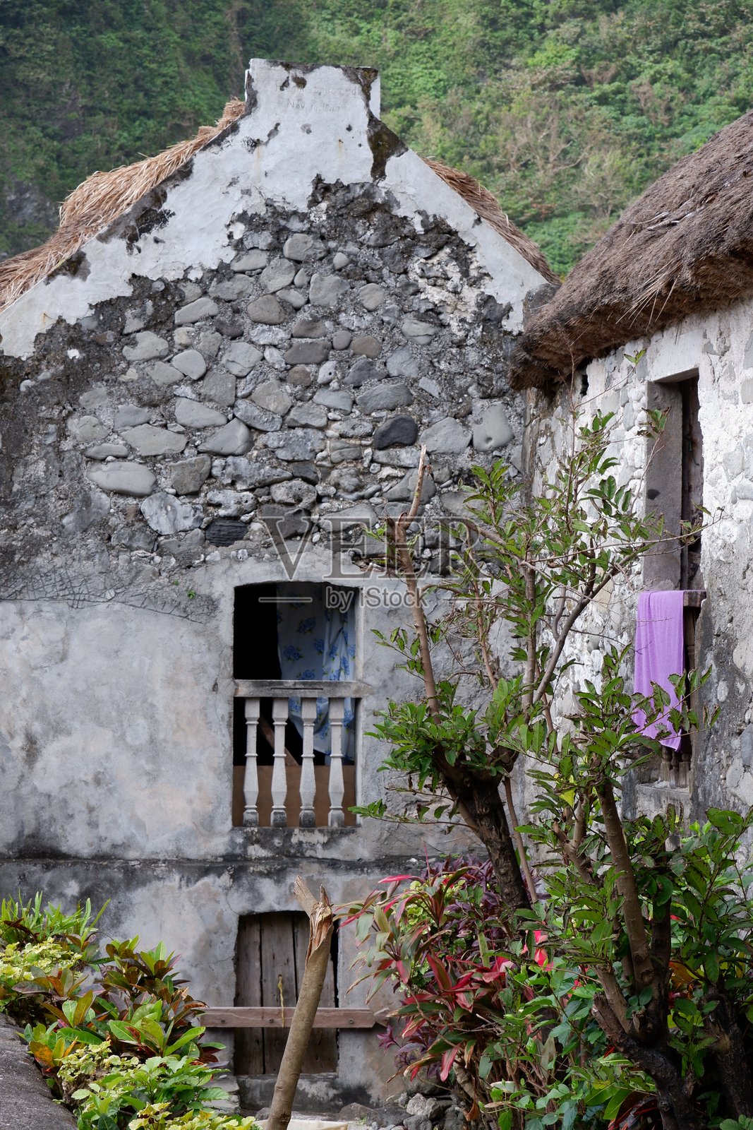 巴丹群岛的传统伊瓦坦房屋（Rakuh）照片摄影图片