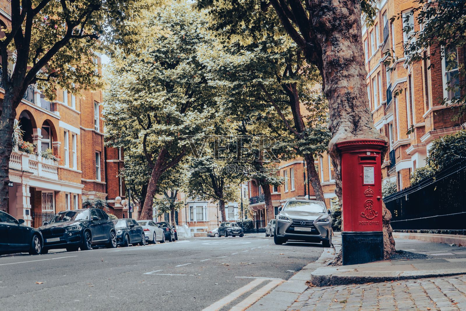 著名的邮筒位于菲茨-乔治大道照片摄影图片