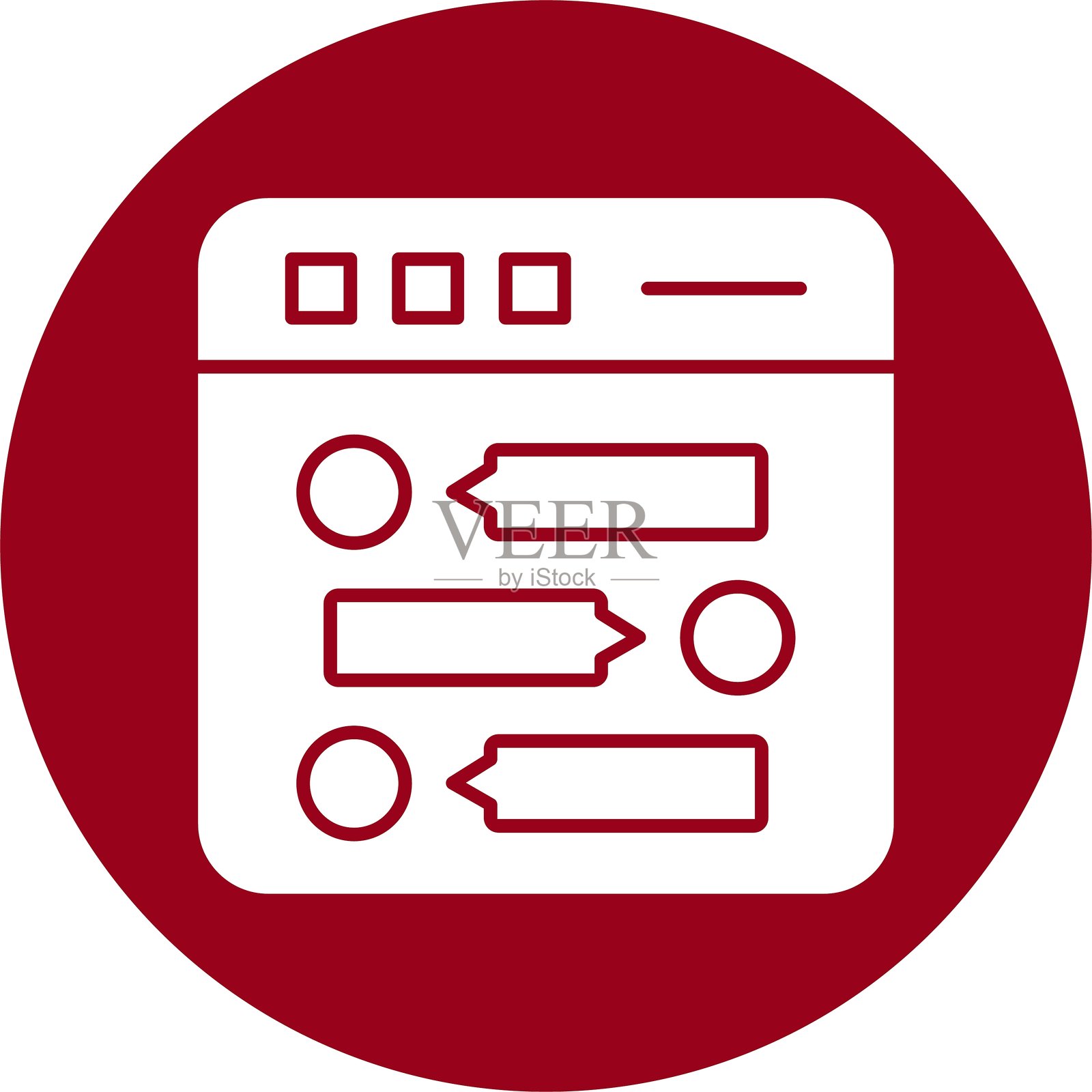 论坛图标圆形符号插画图片素材