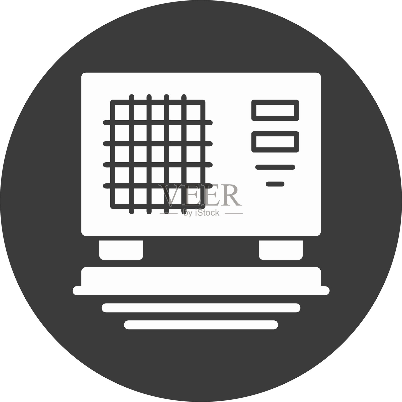 HVAC图标圆形符号插画图片素材