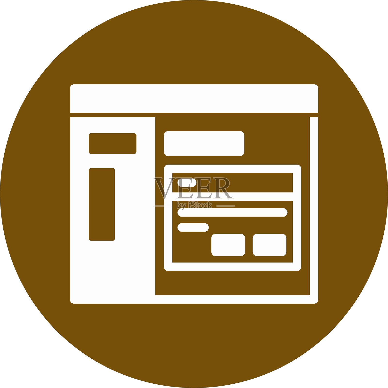 保存字形圆圈图标插画图片素材