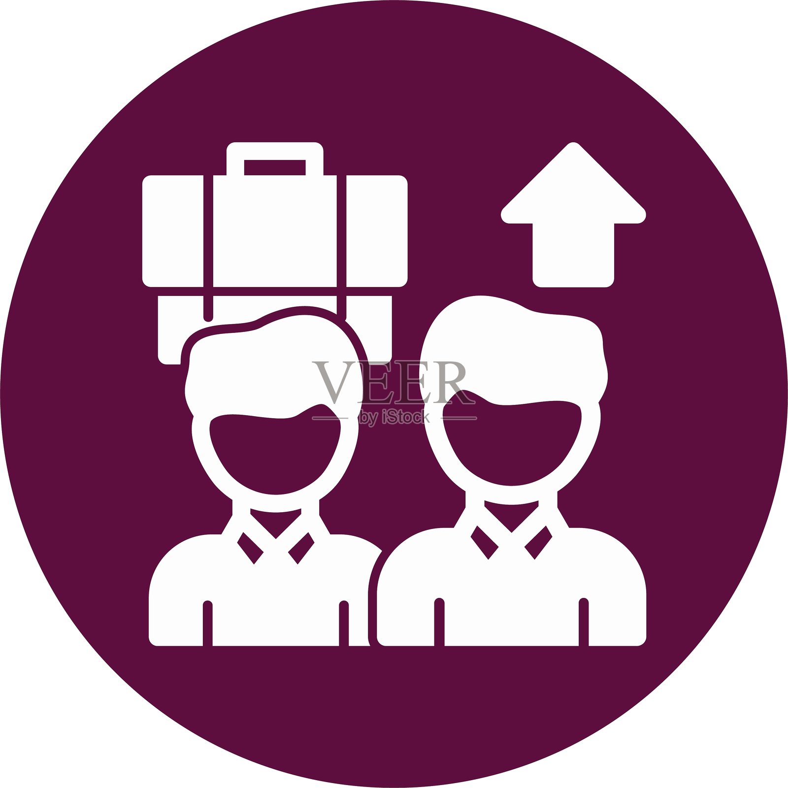 导师图标圆形符号插画图片素材