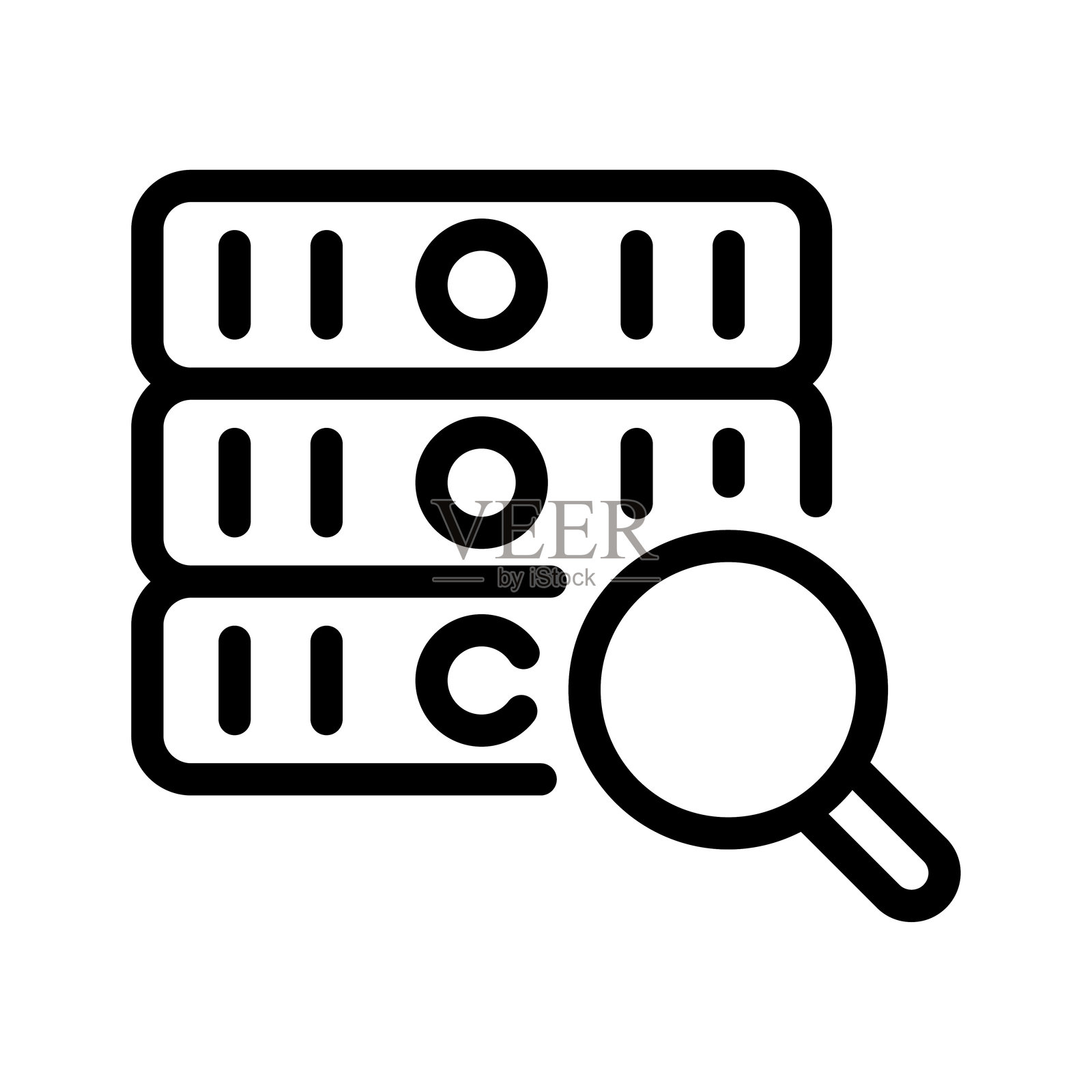 存储搜索图标插画图片素材