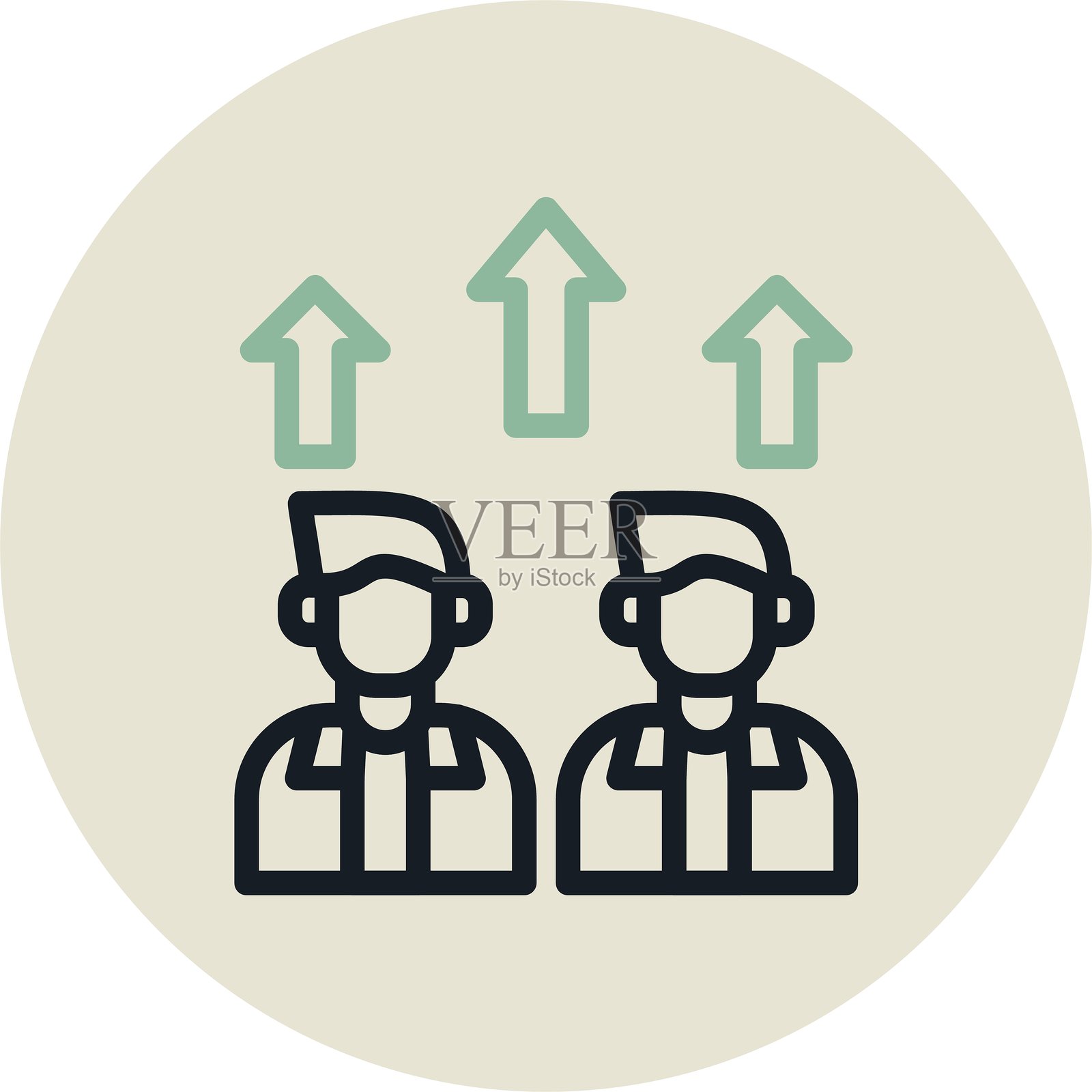 团队成长圈到期设计插画图片素材