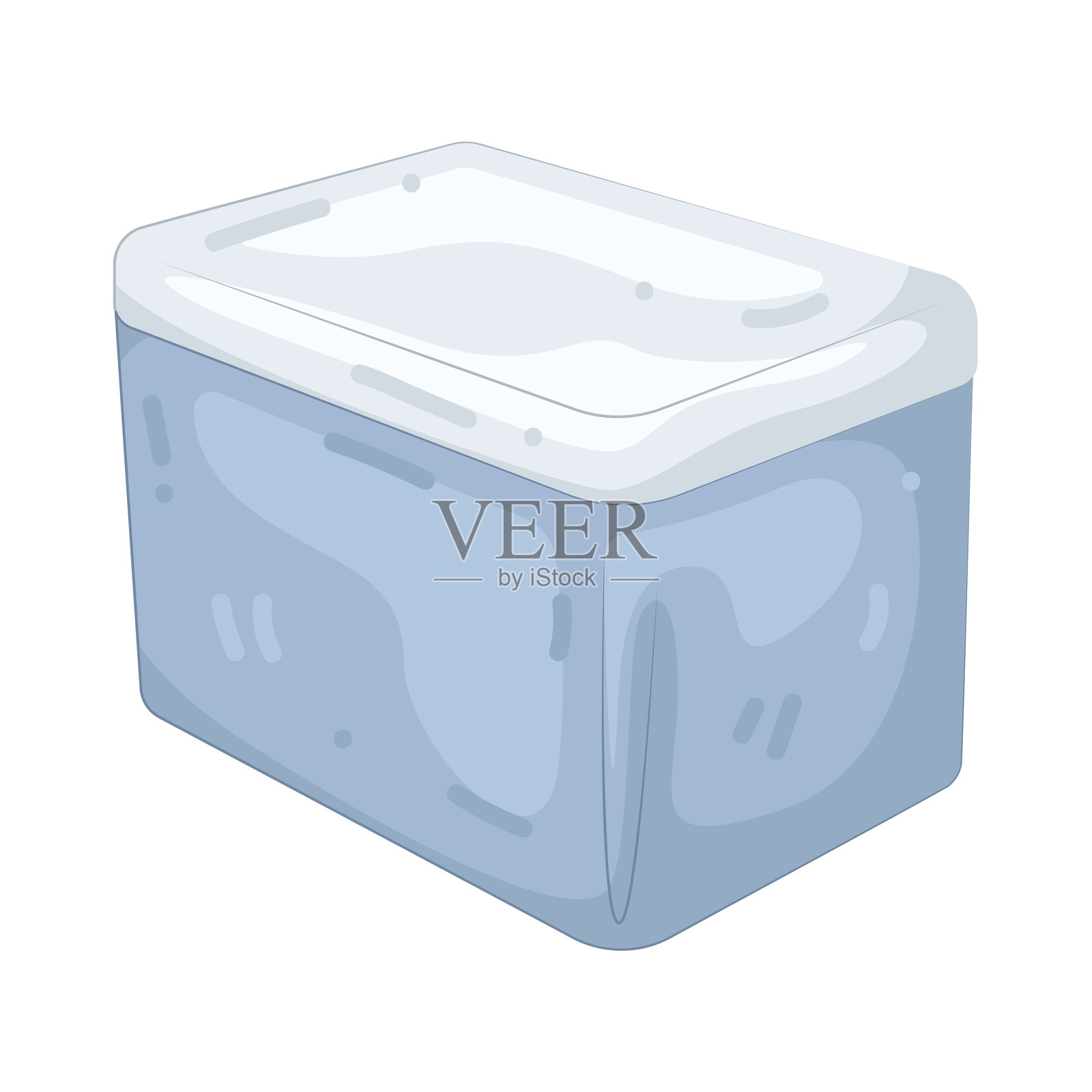 塑料储物箱插画图片素材