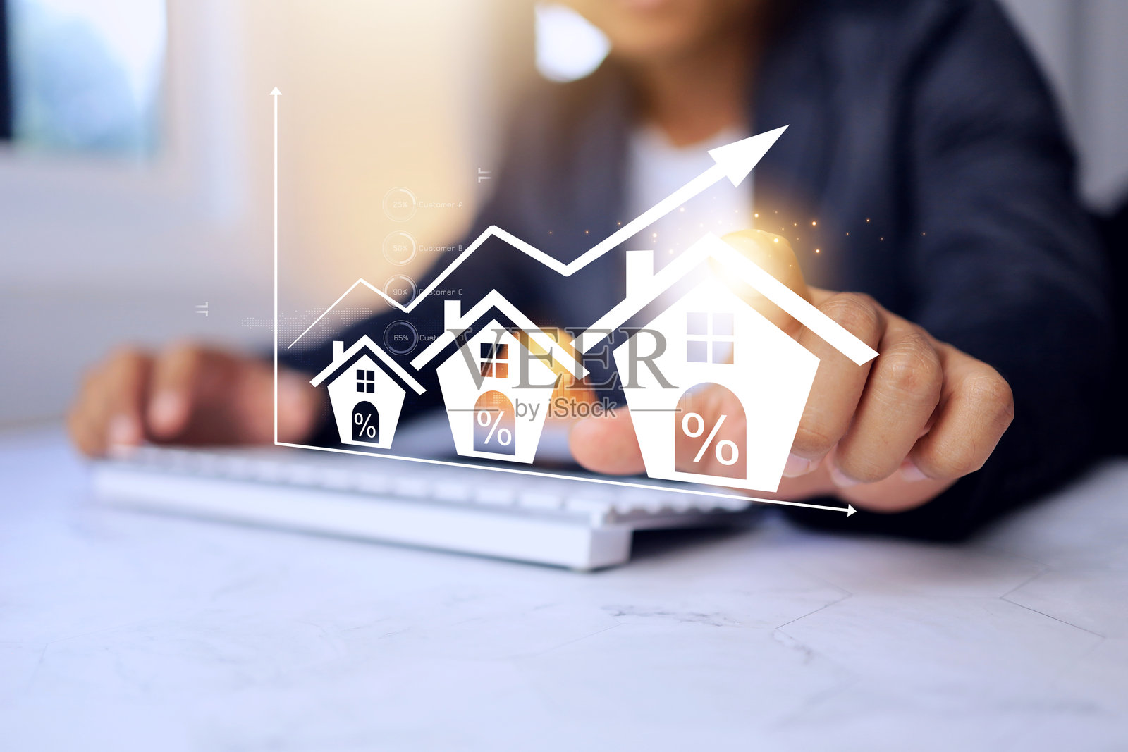 投资利润和利息正在增加照片摄影图片