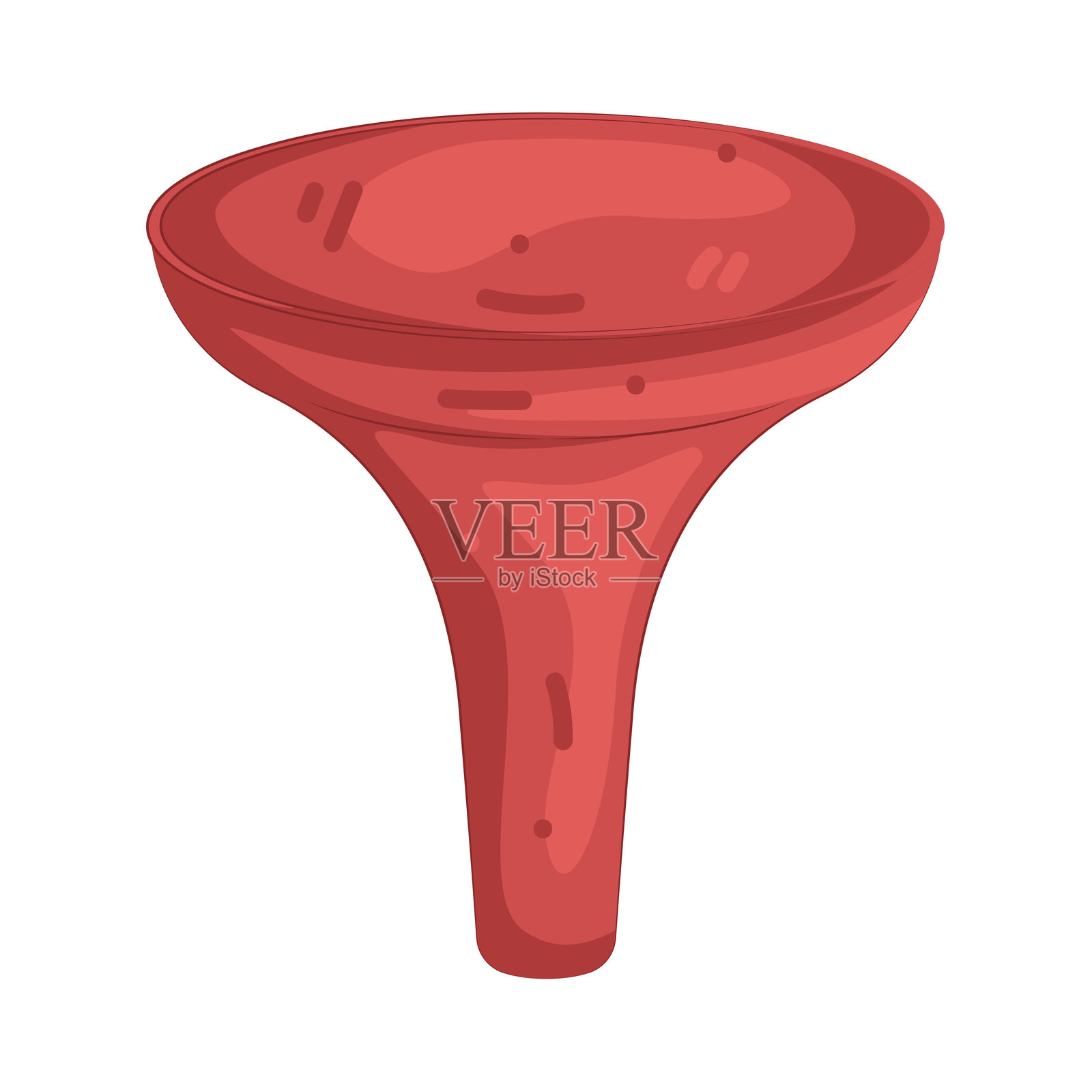 塑料漏斗插画图片素材