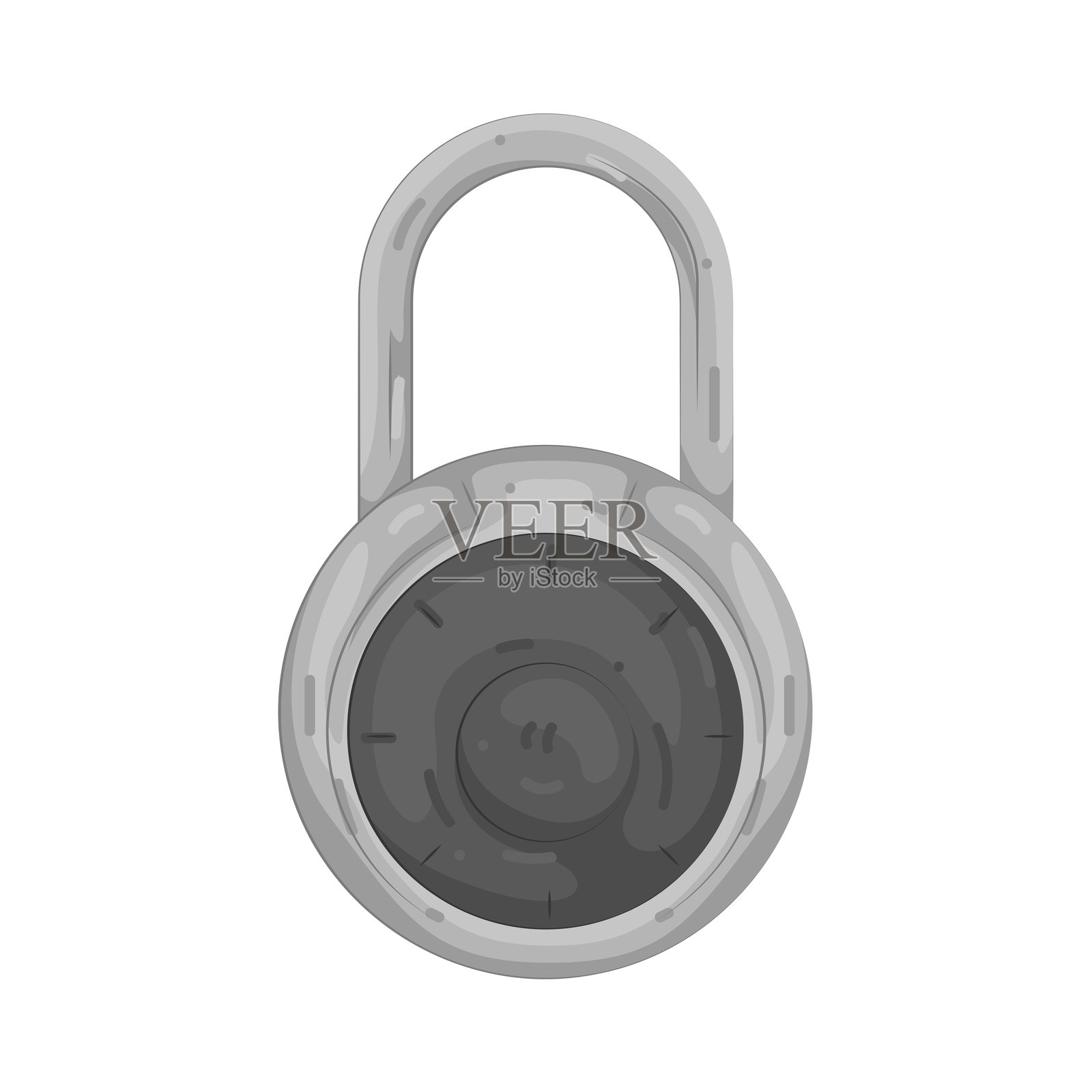 拨号锁插画图片素材