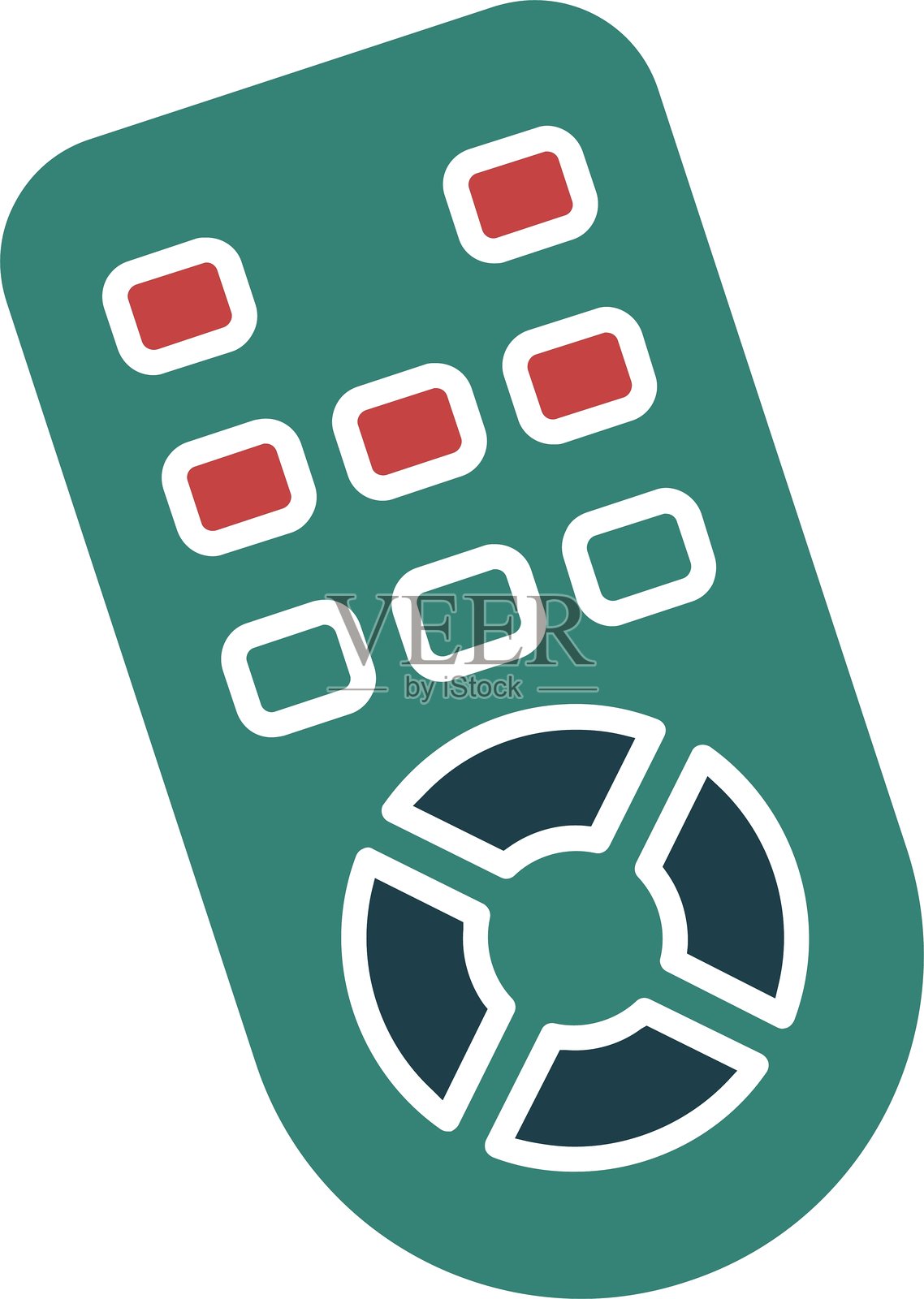 远程图标多色图形插画图片素材