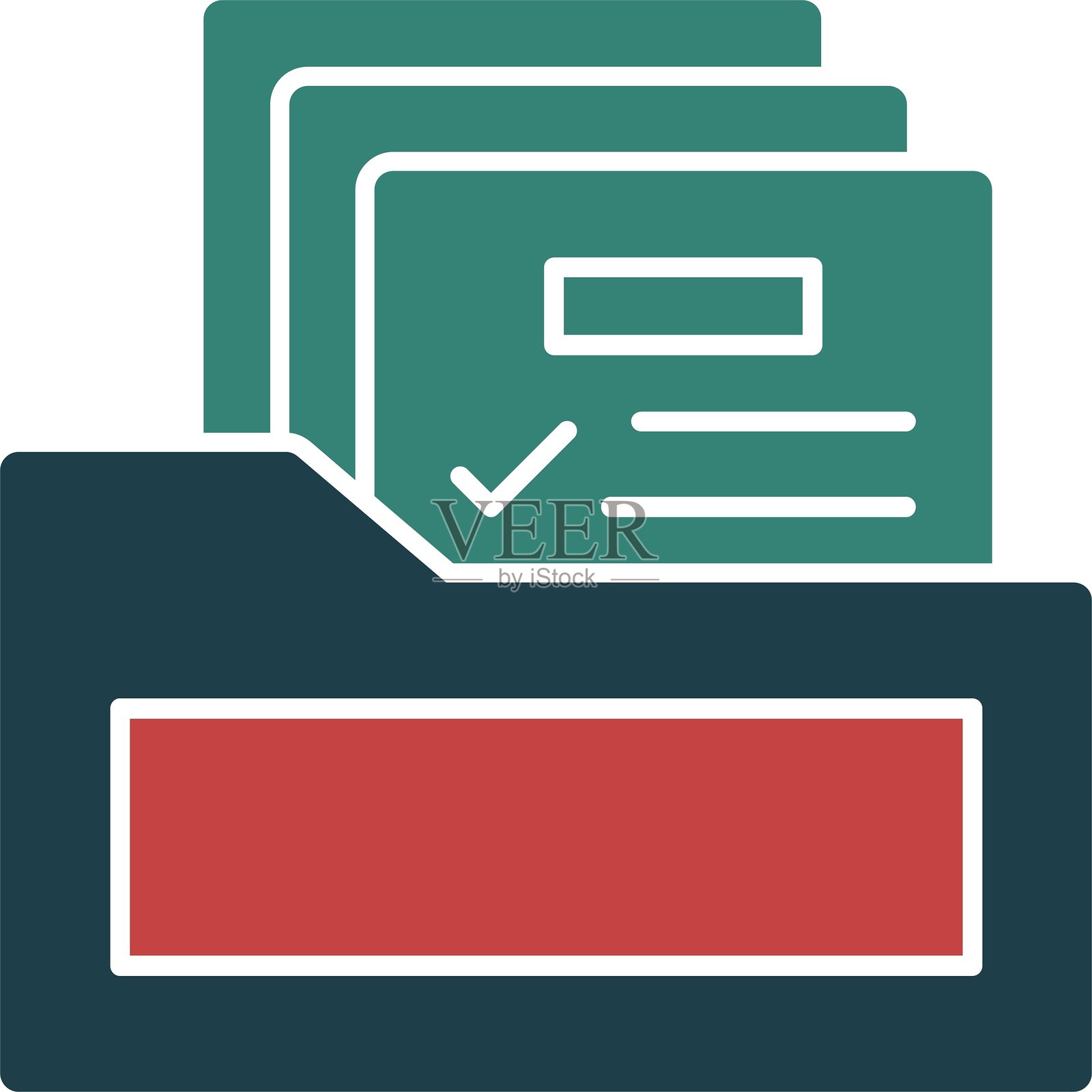 文档图标多色彩设计插画图片素材