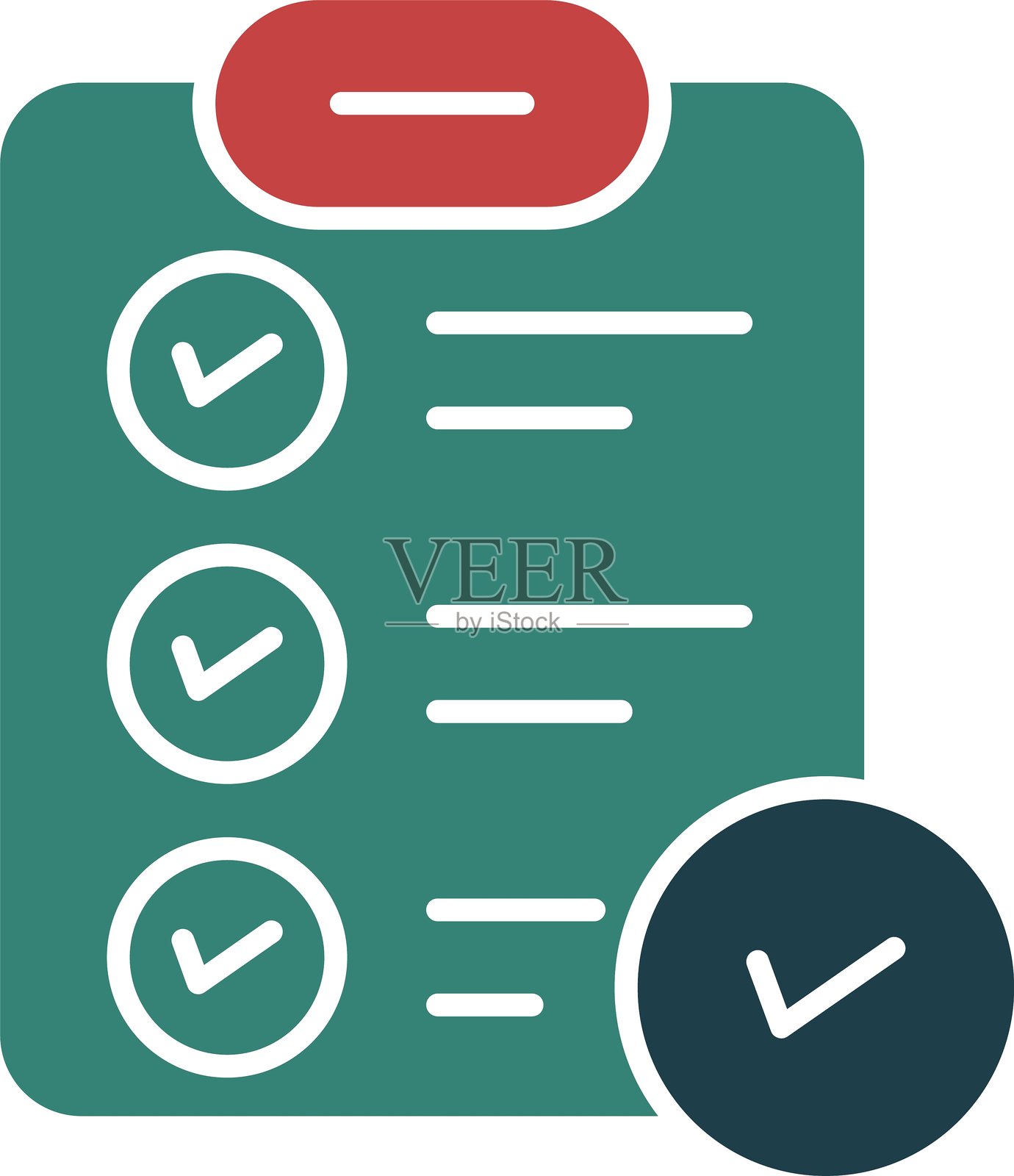 调查图标 多色图标插画图片素材