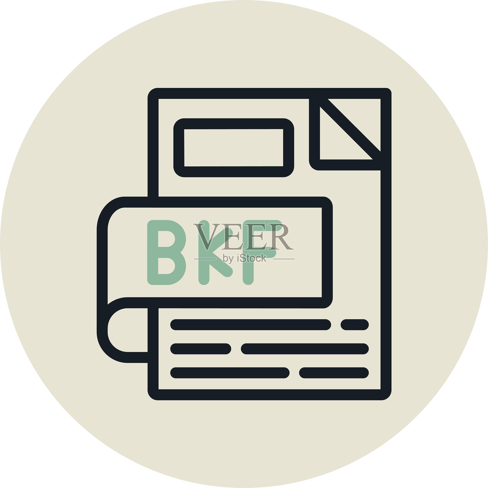 BKF圆形到期设计插画图片素材