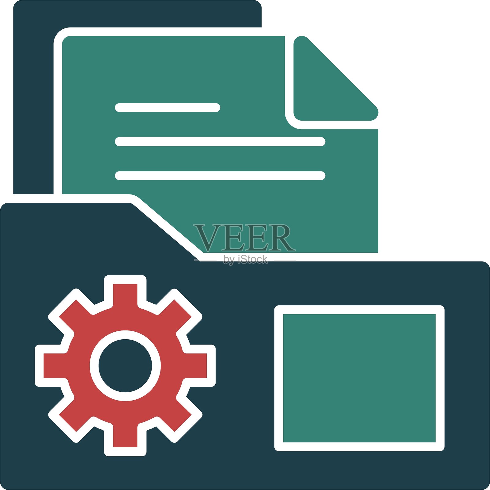 数据管理图标 多色图标插画图片素材