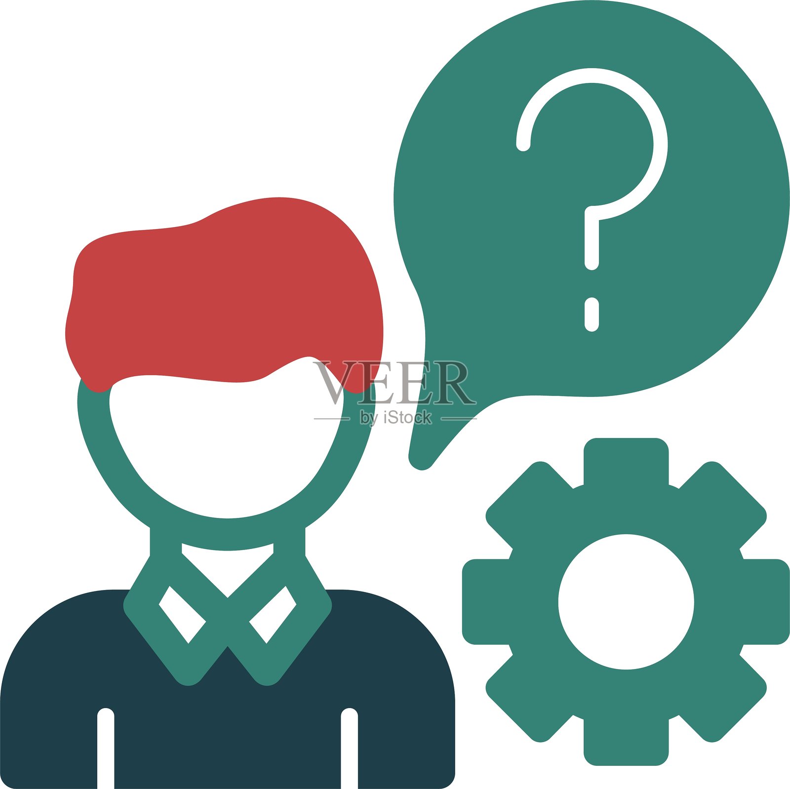 客户图标多色彩图标插画图片素材