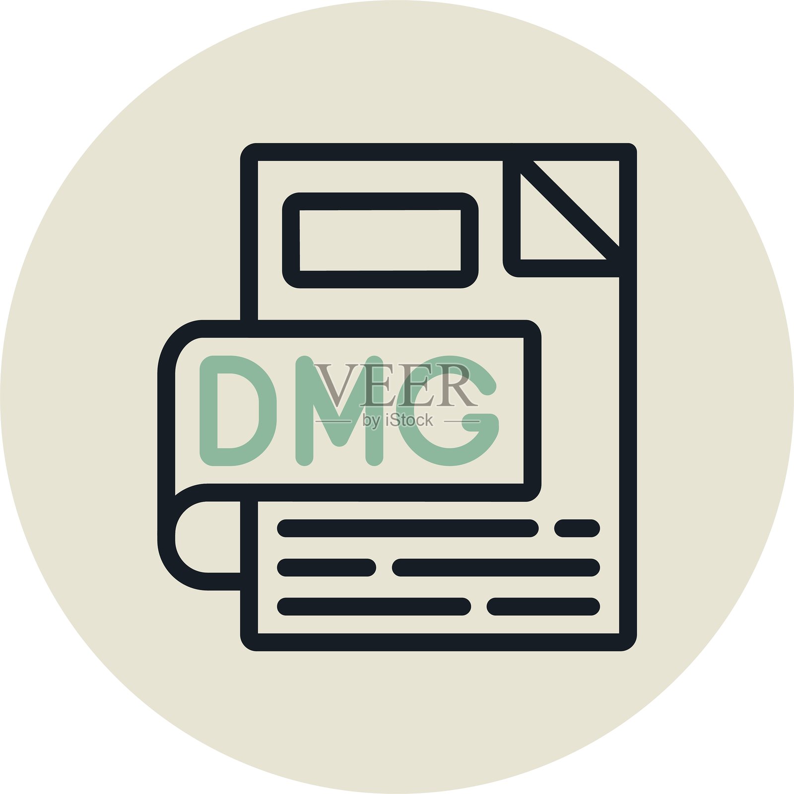 DMG圆形到期设计插画图片素材