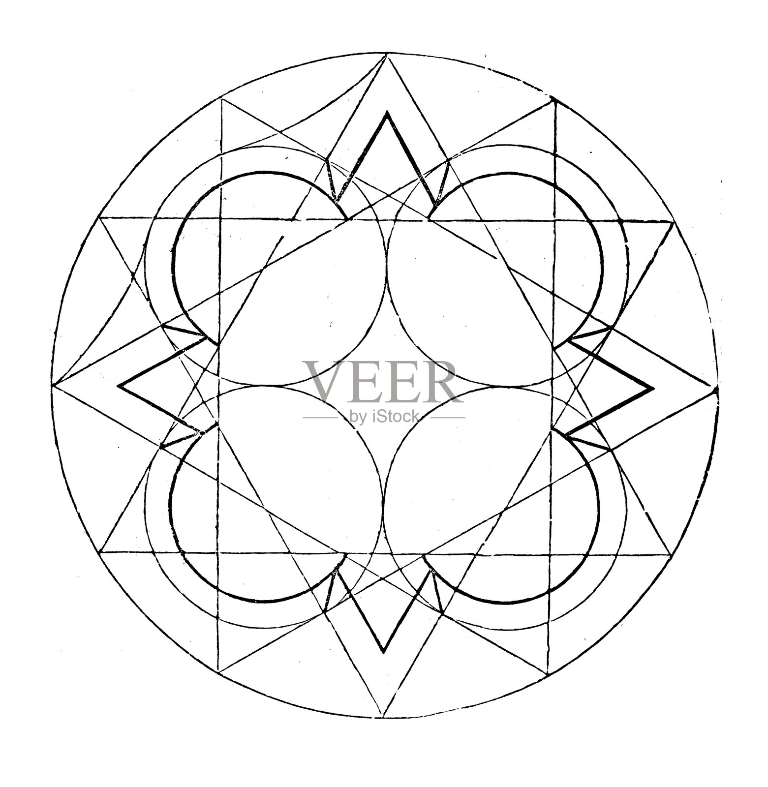 建筑理论：比例原则，威斯敏斯特教堂插画图片素材