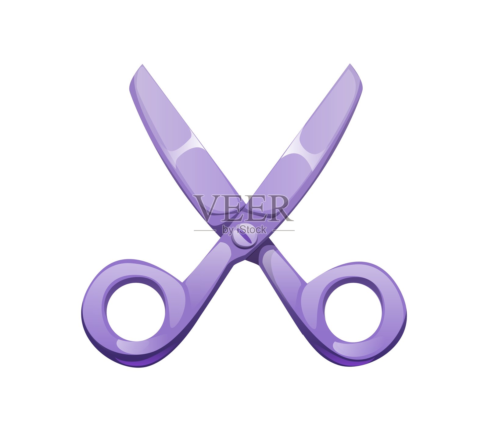 医疗字体，手术剪刀字母X插画图片素材