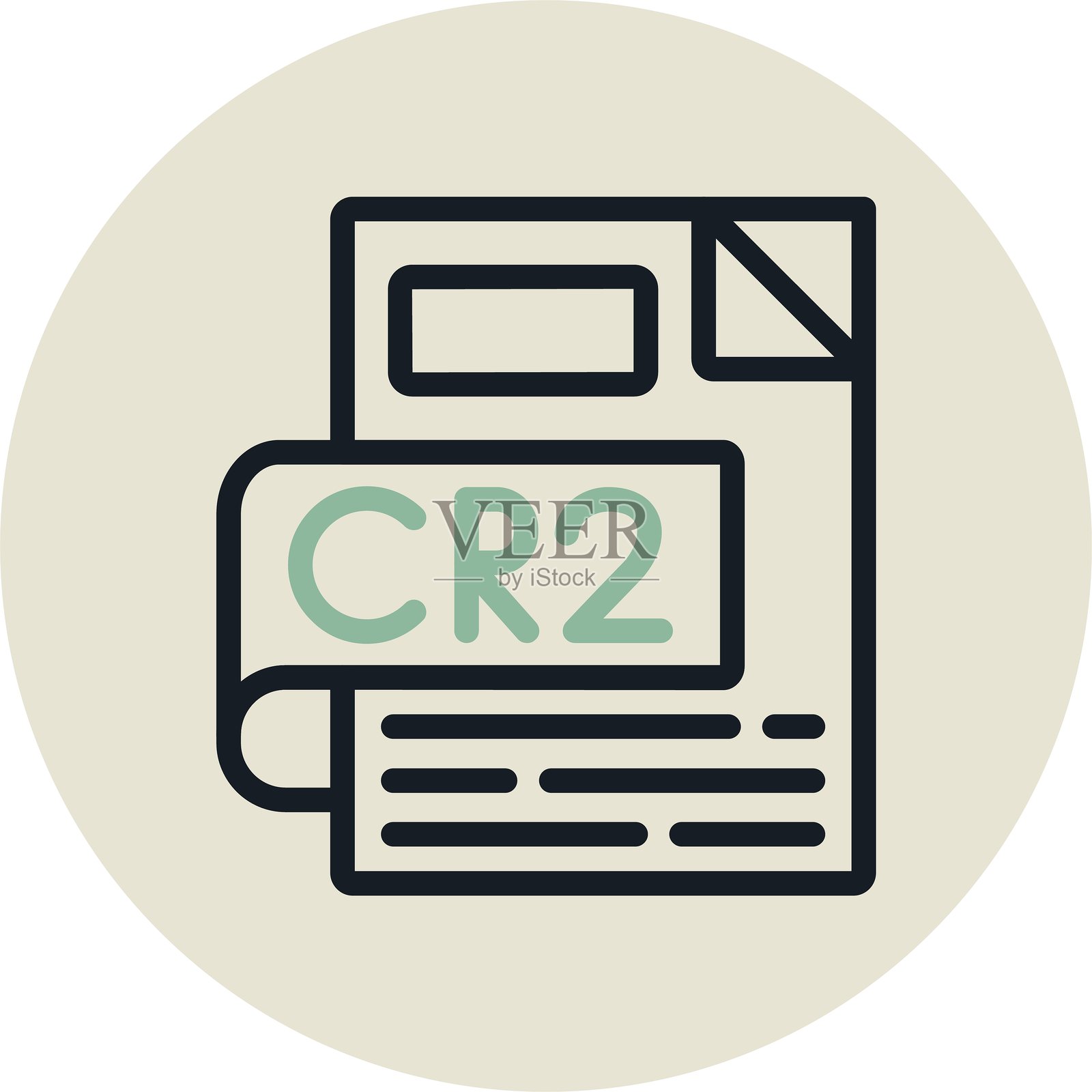 CR2 圆形到期设计插画图片素材