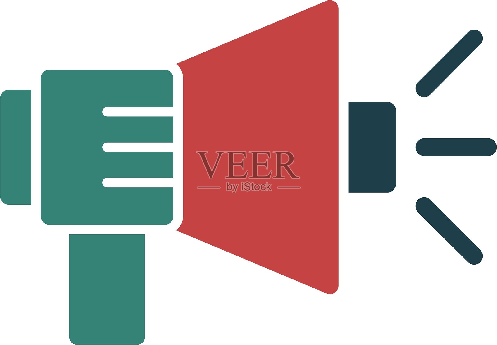 多色麦克风图标插画图片素材