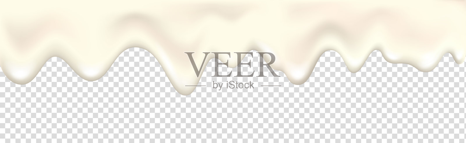 逼真的酸奶波浪3D纹理，滴落的奶油。插画图片素材