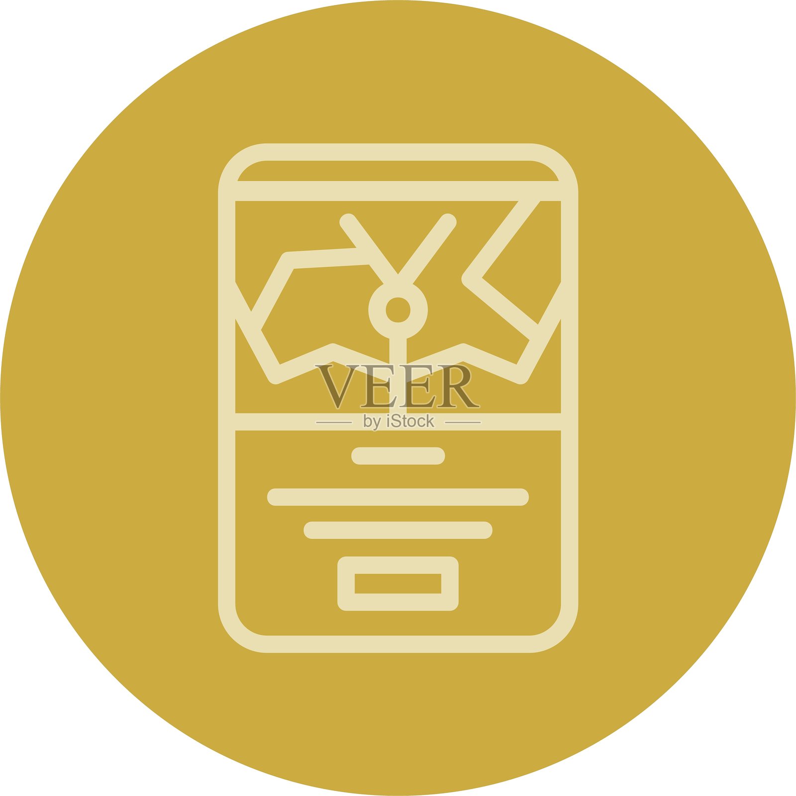 位置线多色图标插画图片素材