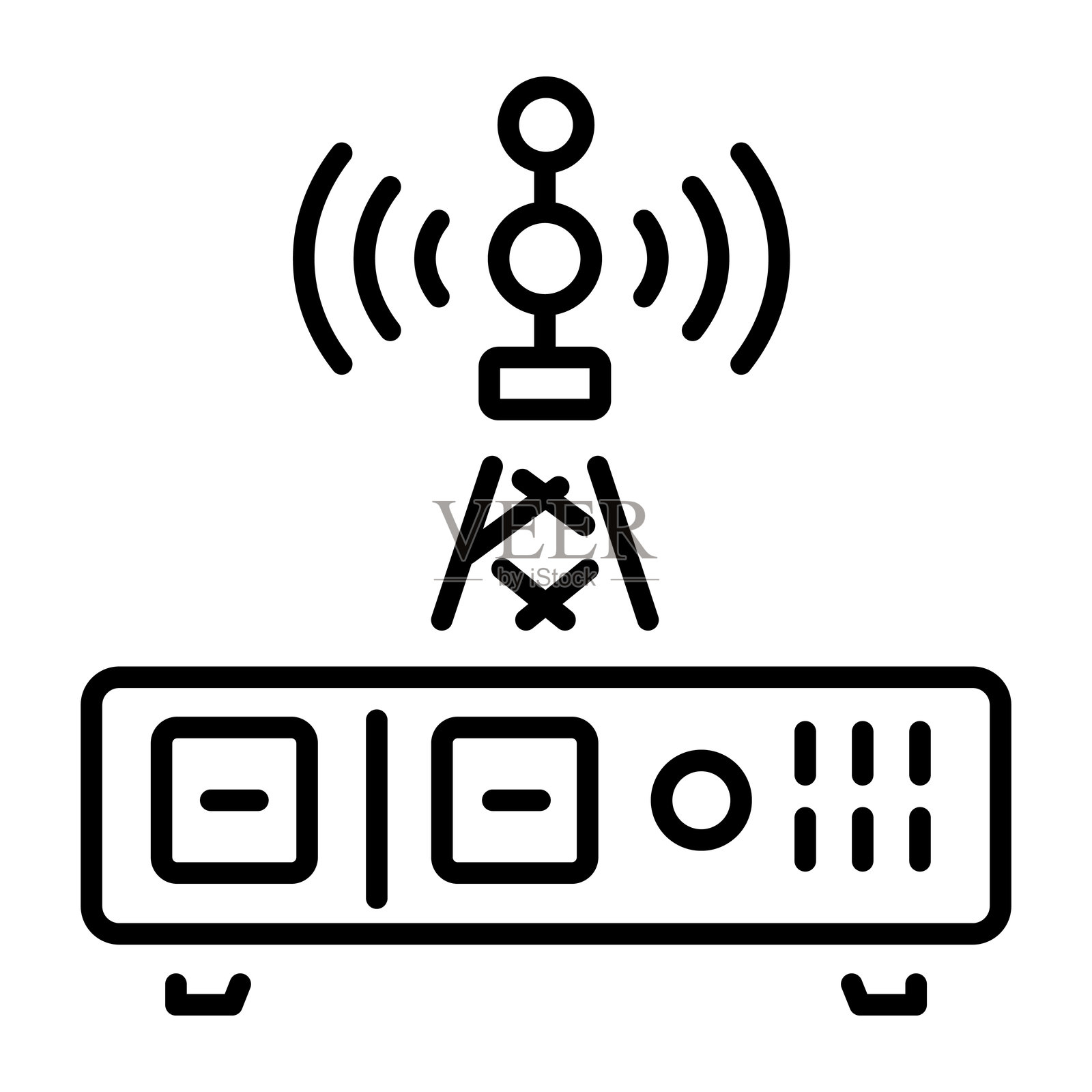 发射器插画图片素材