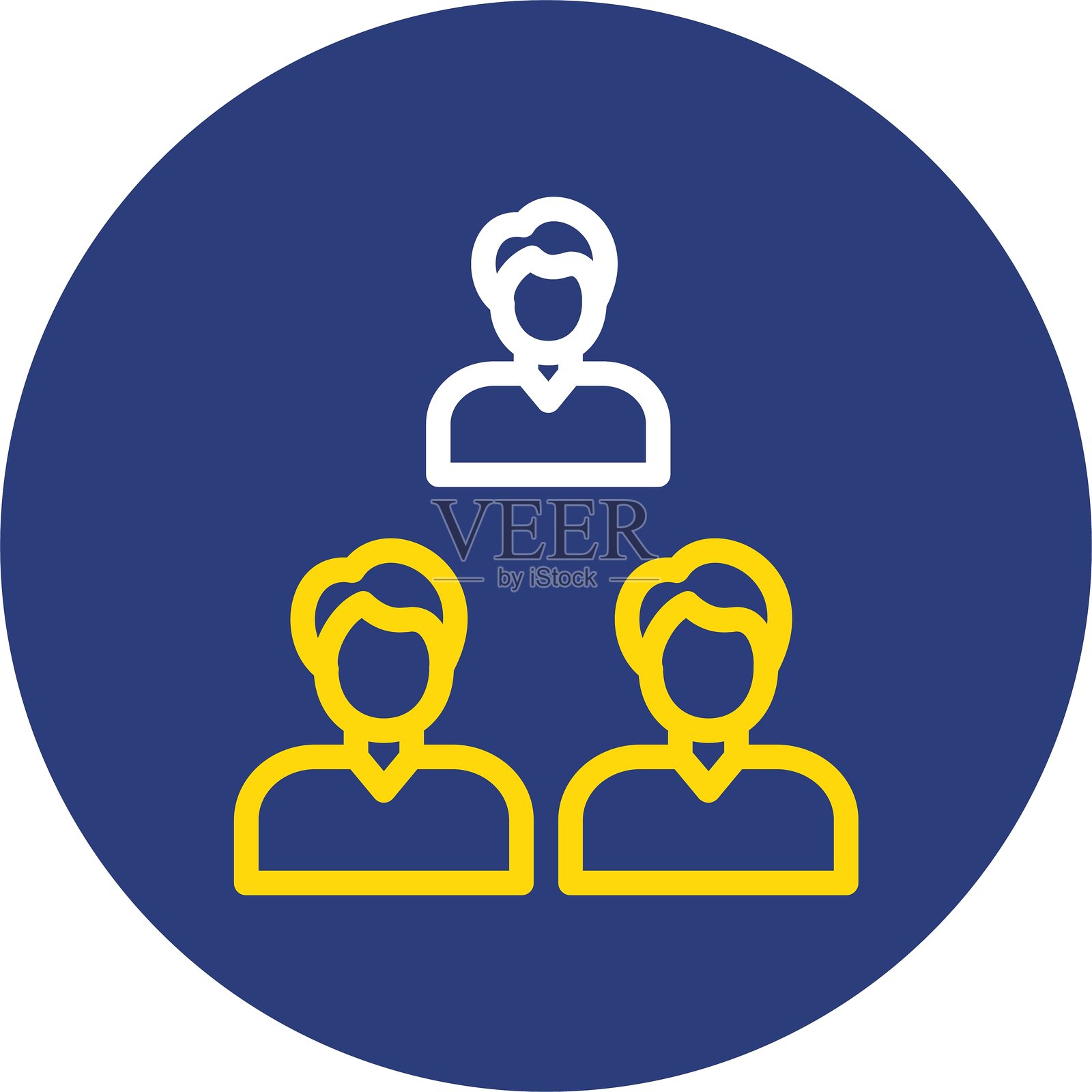 公共双线圆形图标插画图片素材