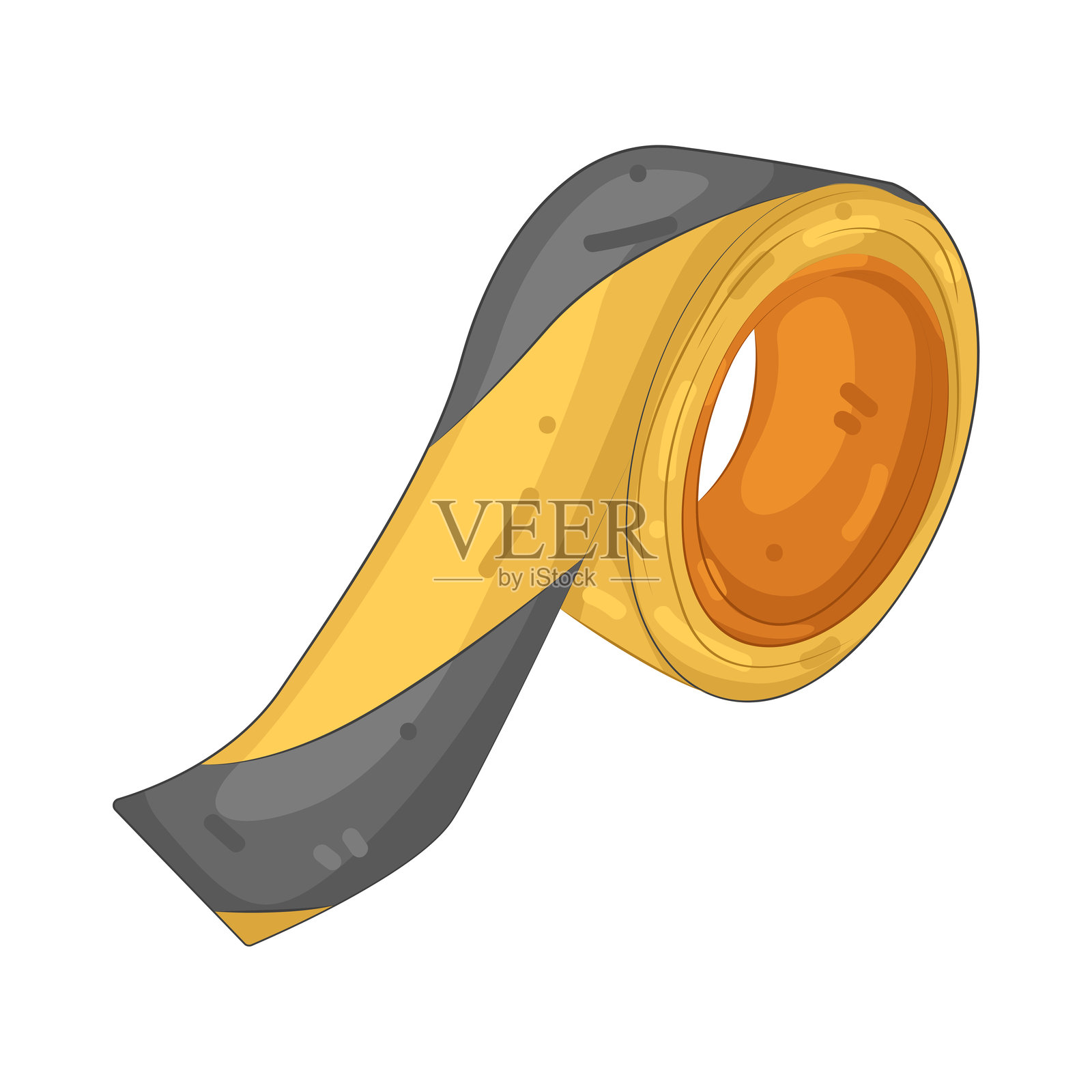 警戒带插画图片素材