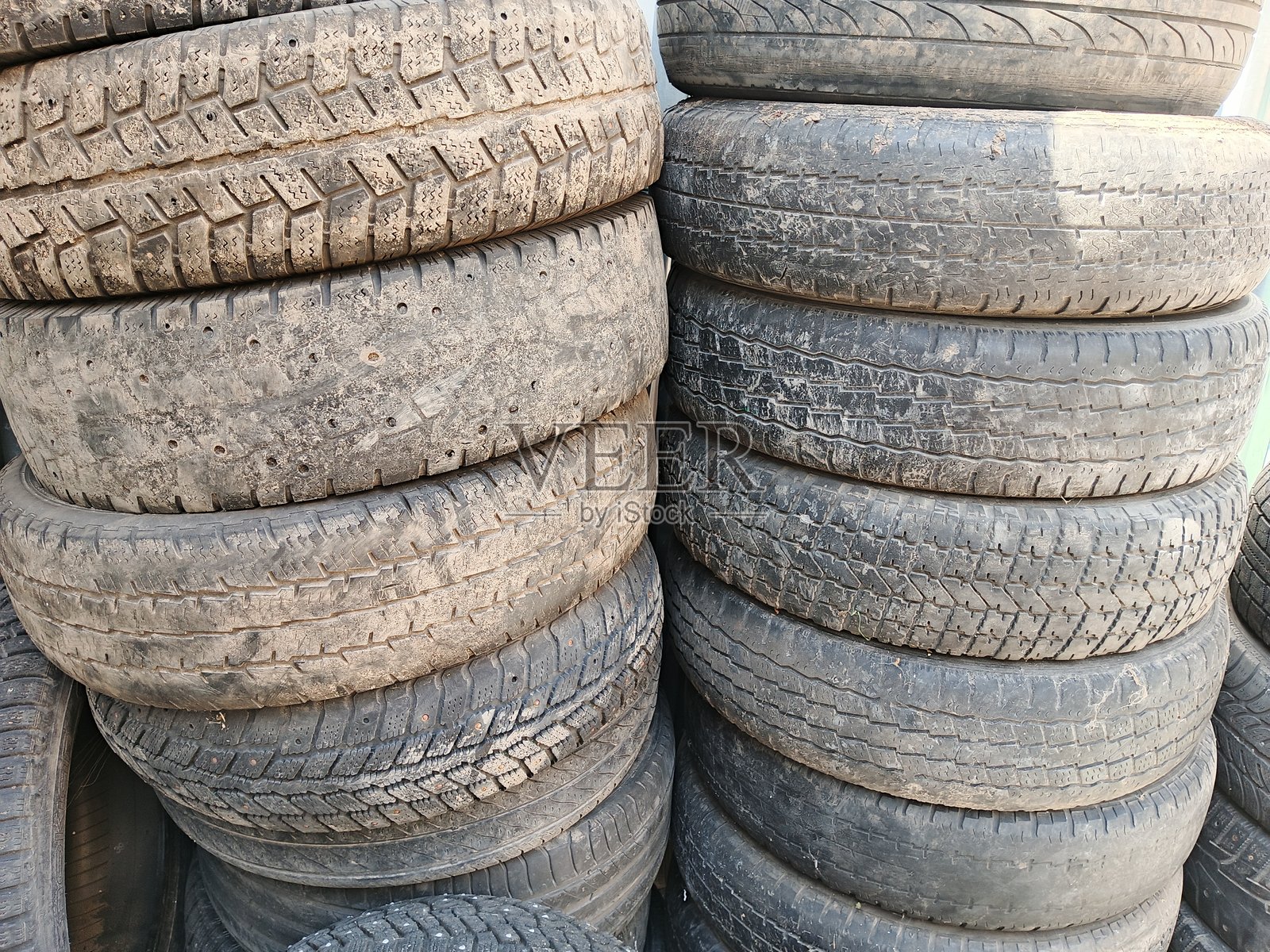 旧汽车轮胎照片摄影图片