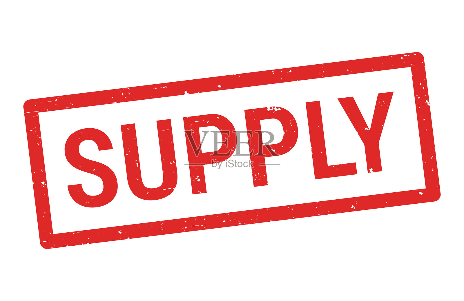 供应 - 红色橡胶印章在白色背景上插画图片素材