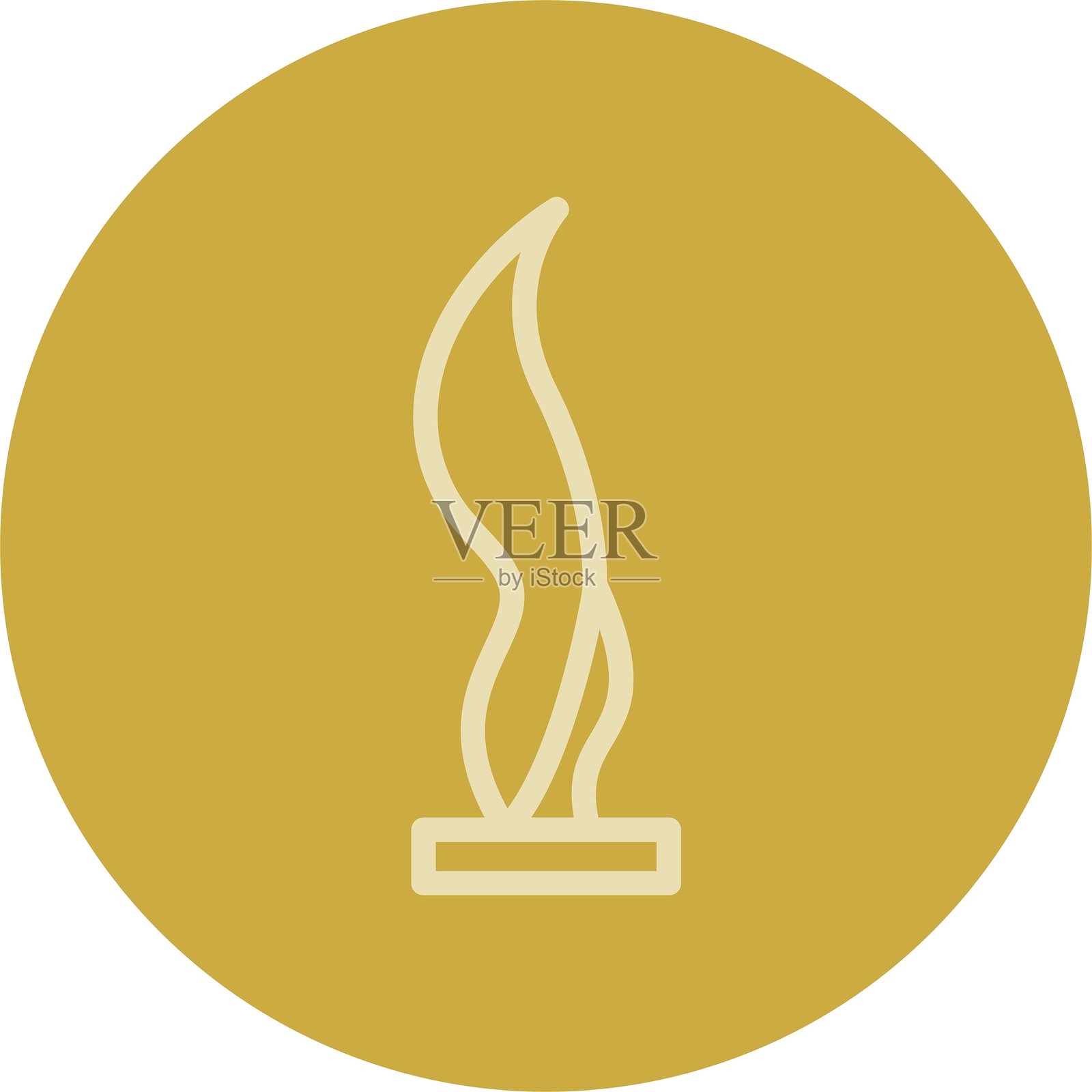 雕塑线条多色图标插画图片素材