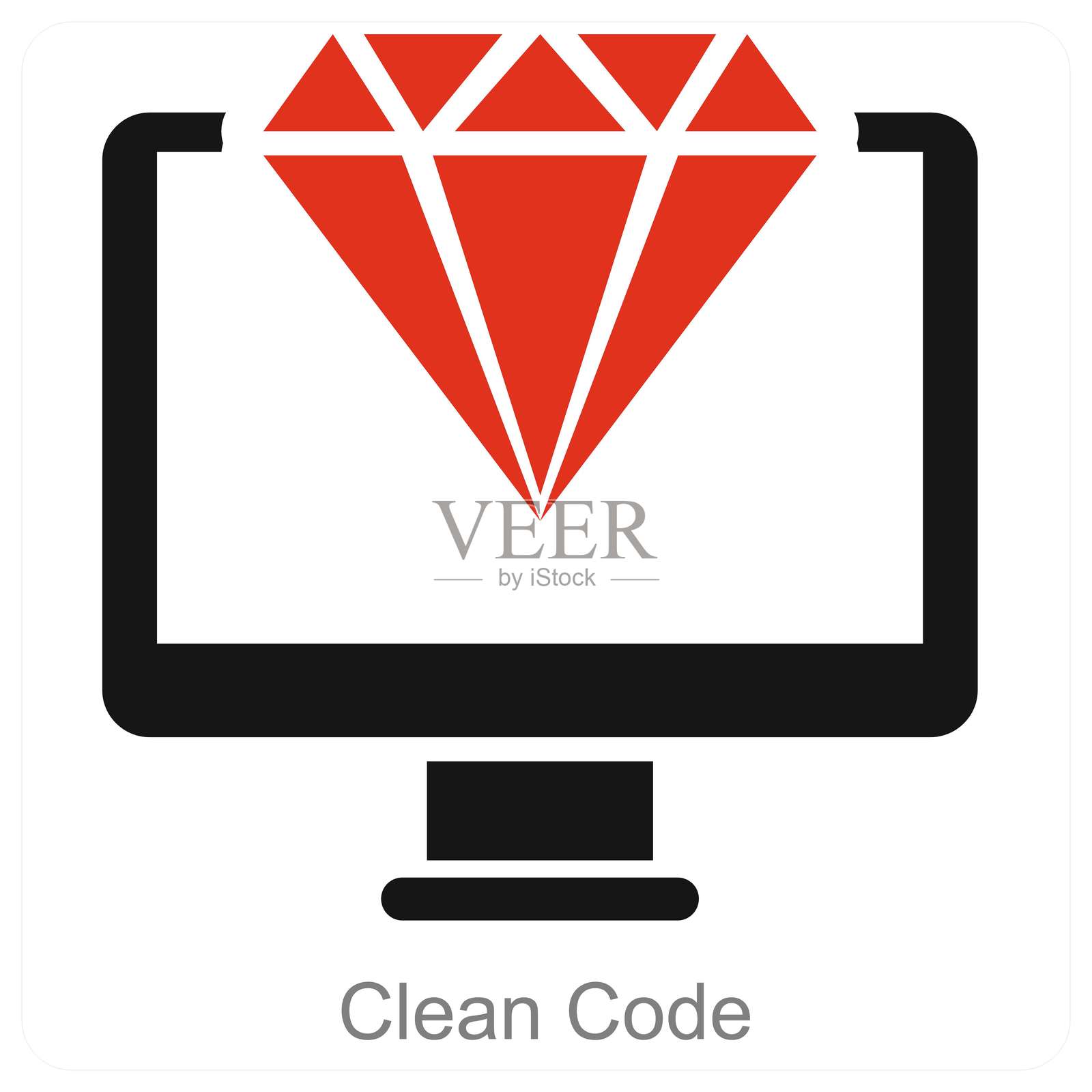 干净的代码插画图片素材