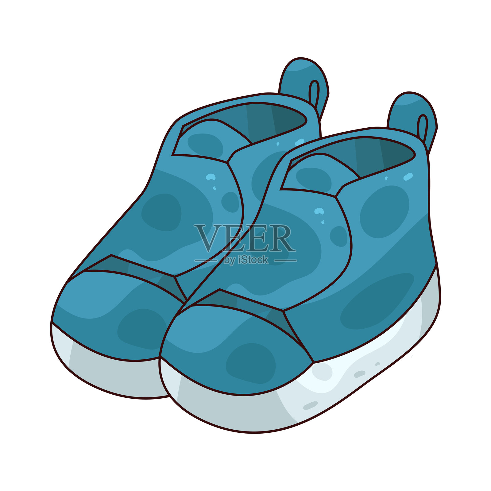 婴儿鞋插画图片素材