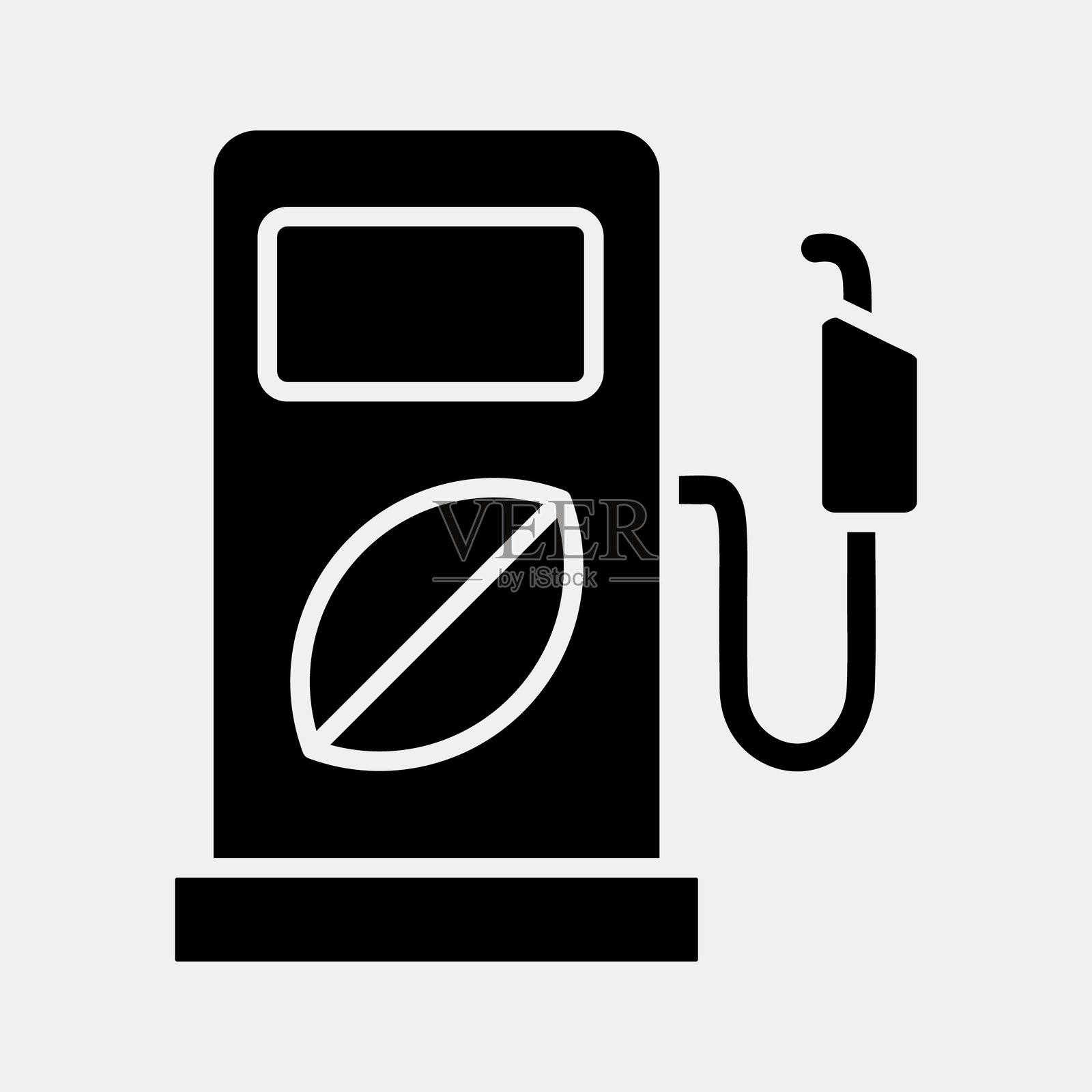 生态燃料图标。可再生能源元素。图标采用图形风格。插画图片素材