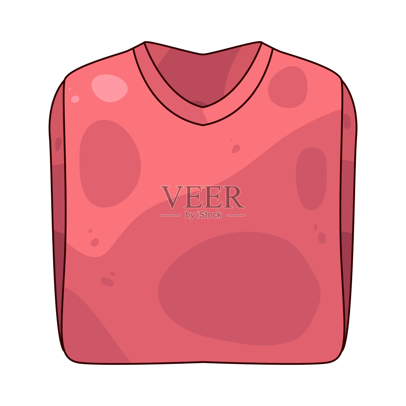 折叠的衬衫插画图片素材