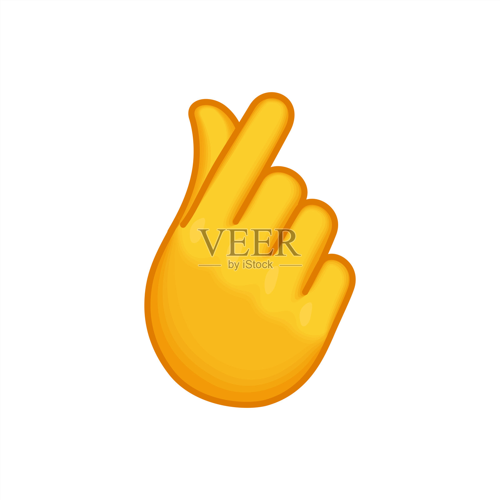 男性手势“我爱你”的矢量插图。3D网格风格的表情符号设计。插画图片素材