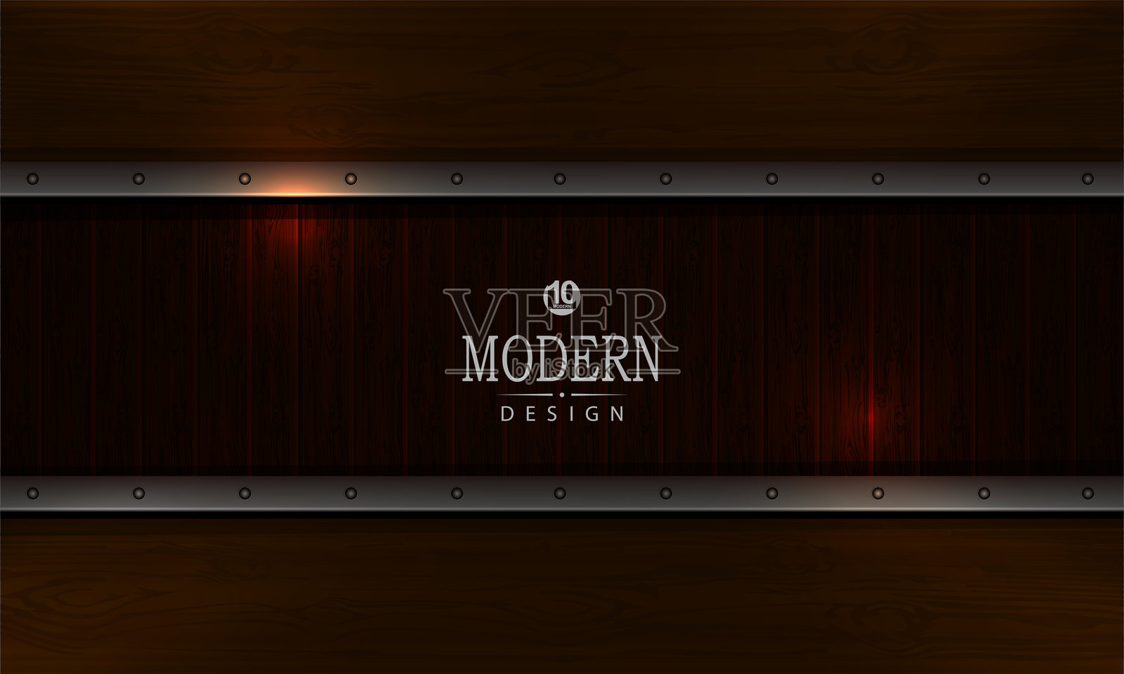 几何复杂的深色背景，带有铆钉的板材轮廓插画图片素材