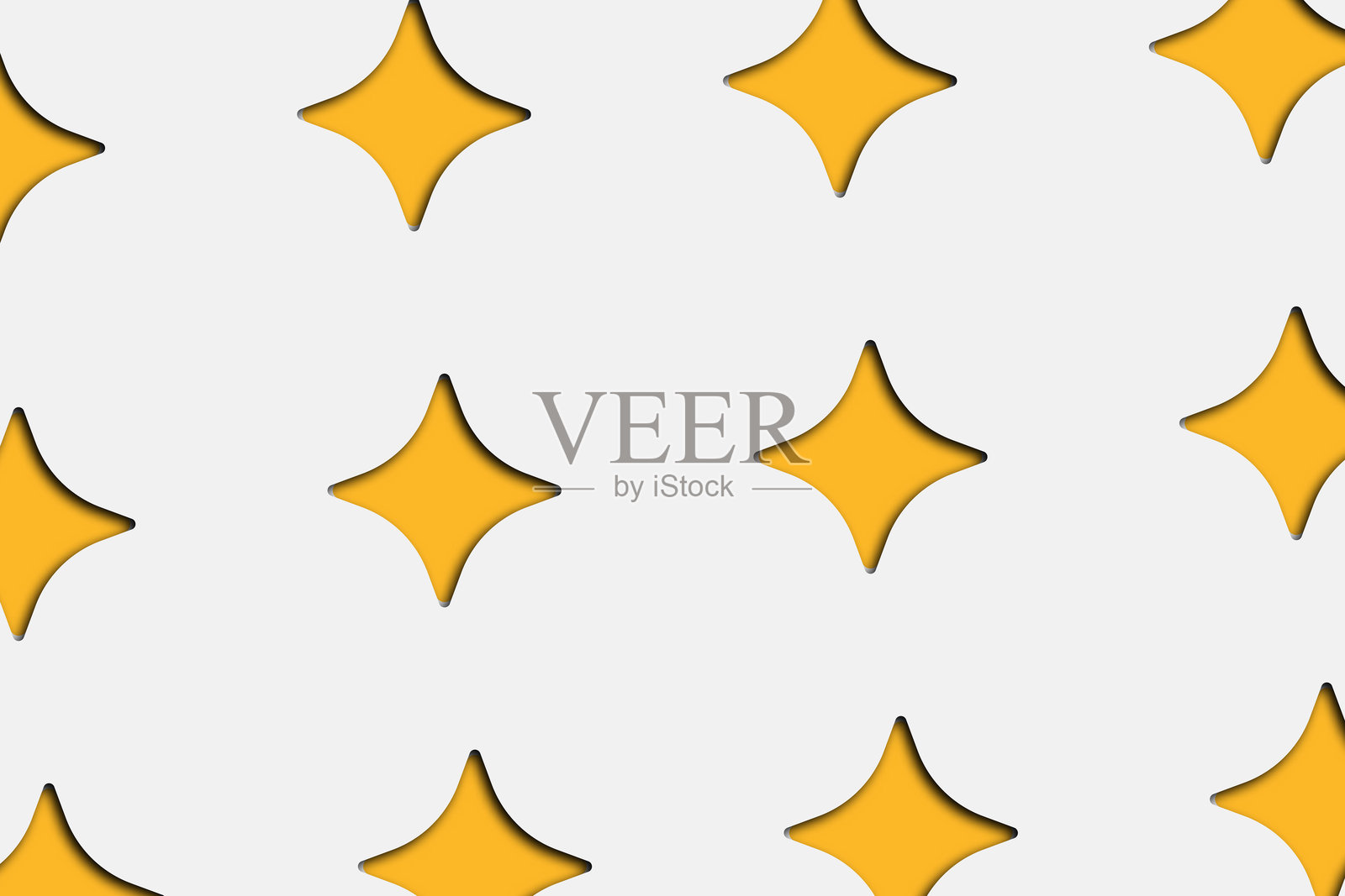 剪纸闪烁星星图标图案背景设计插画图片素材