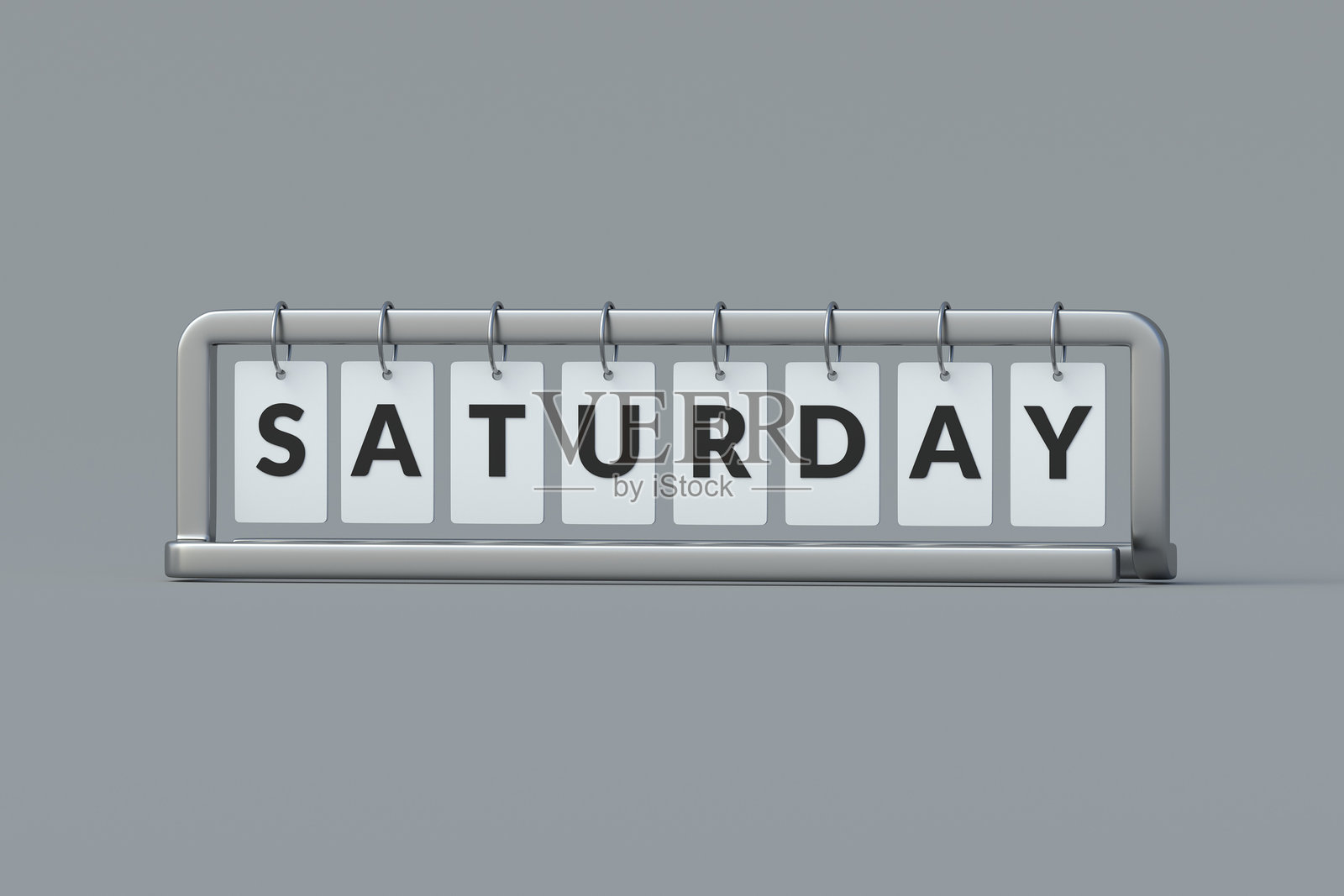 现代日历上的星期六。星期几。计划和安排时间。商业概念。3D渲染。照片摄影图片