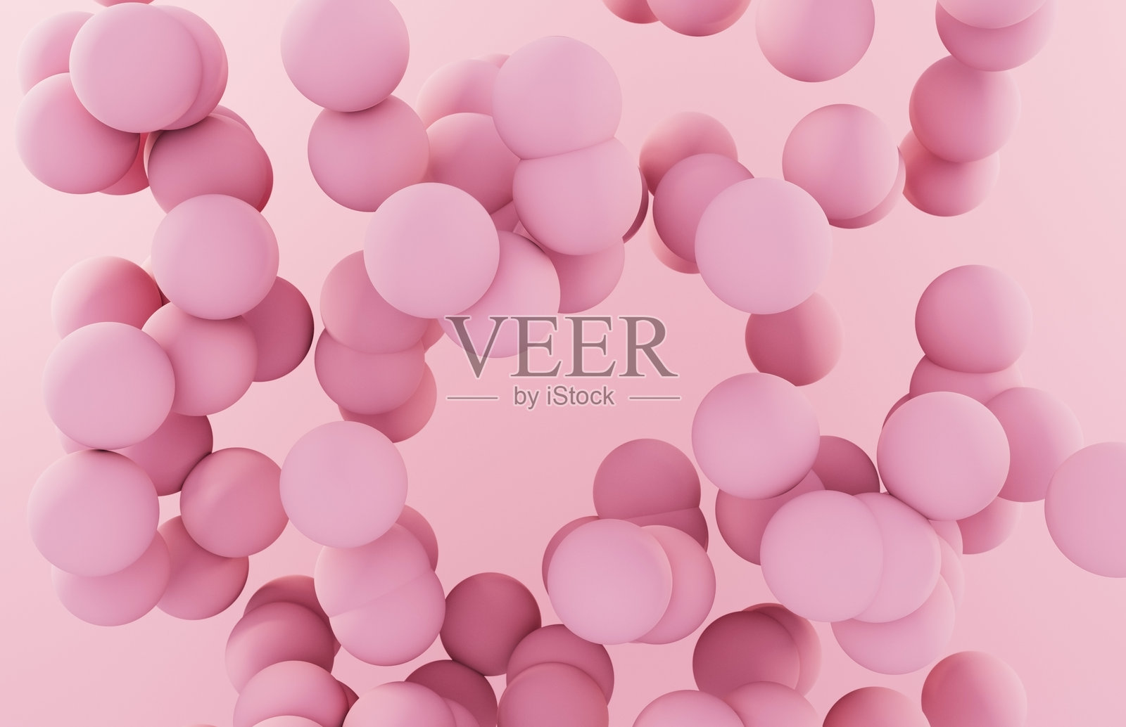 粉色球体的抽象背景。照片摄影图片