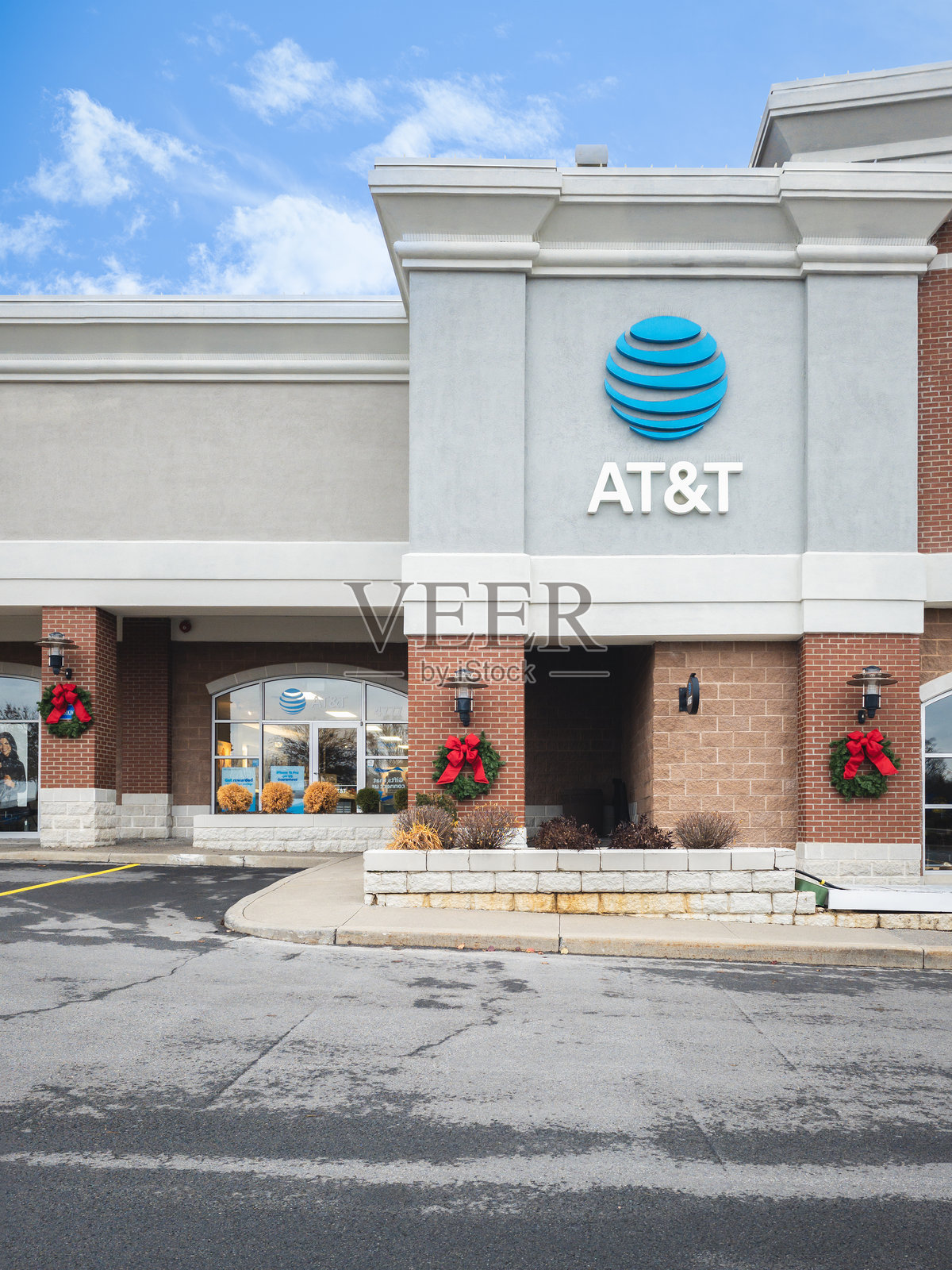 AT&T大楼入口照片摄影图片