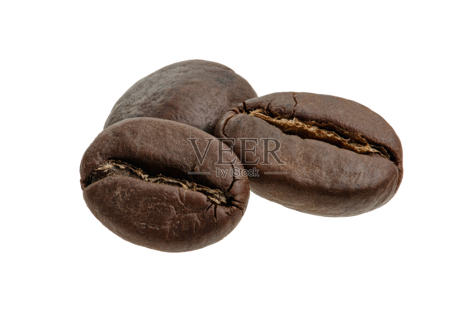 白色背景上咖啡豆的特写照片照片摄影图片