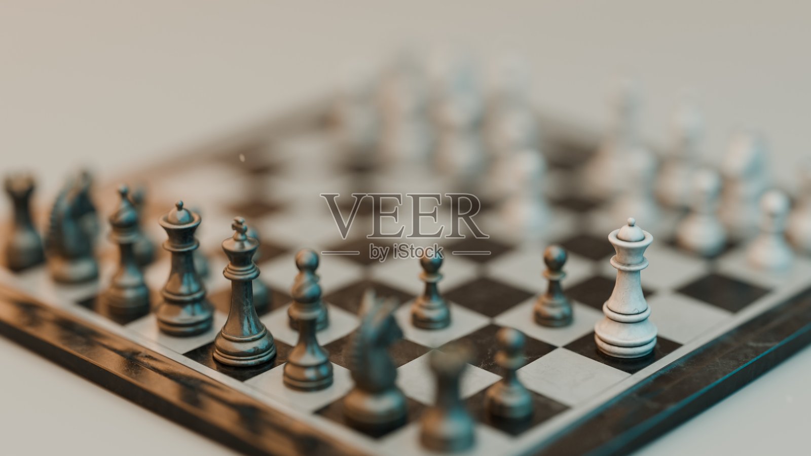 棋盘上的帕哈姆攻击开局位置照片摄影图片