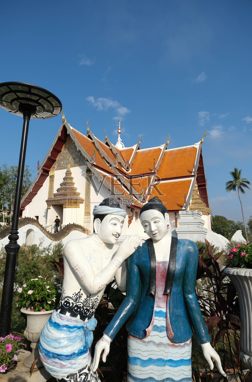 普曼雅曼，泰国南邦普敏寺的热门拍照地点照片摄影图片