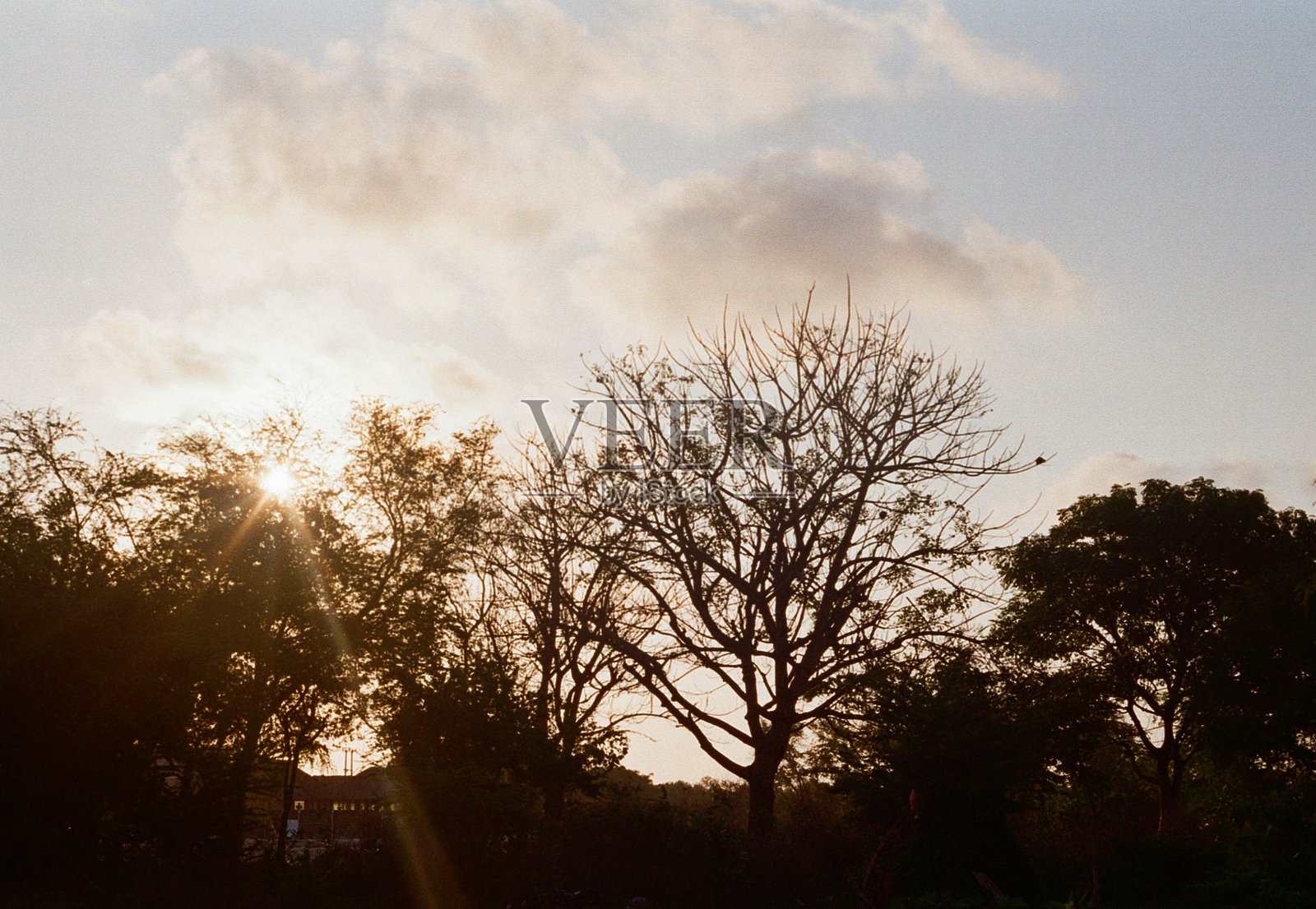巴厘岛的傍晚天空照片摄影图片