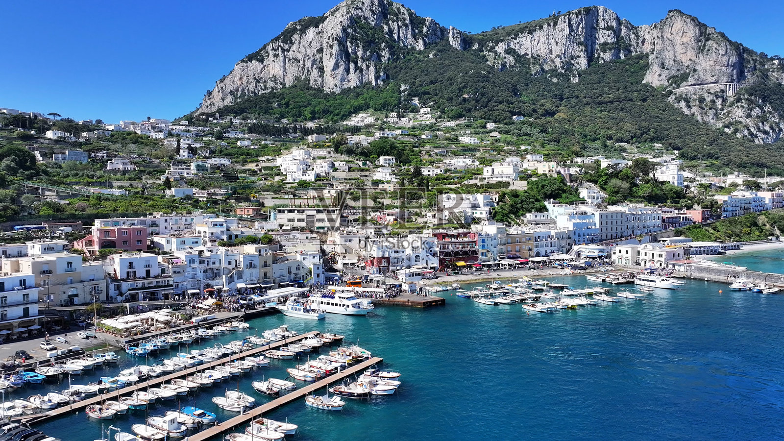 意大利坎帕尼亚的卡普里岛。照片摄影图片