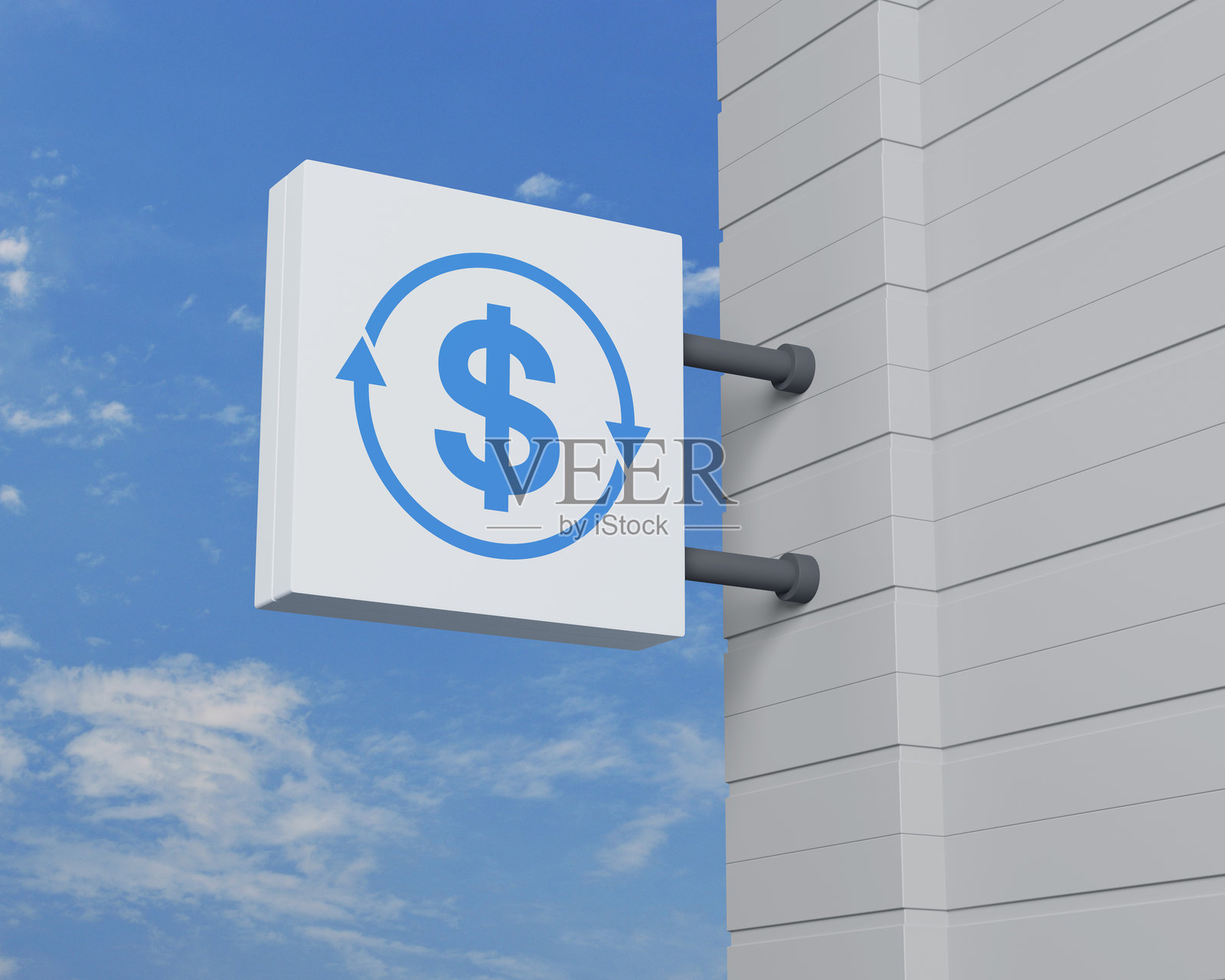 在线货币兑换服务概念，3D渲染图照片摄影图片