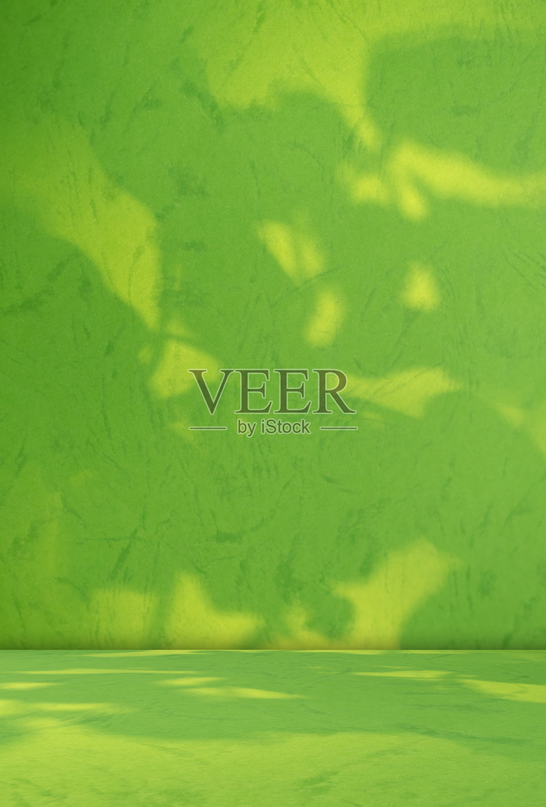 墙上的绿色自然景观照片摄影图片