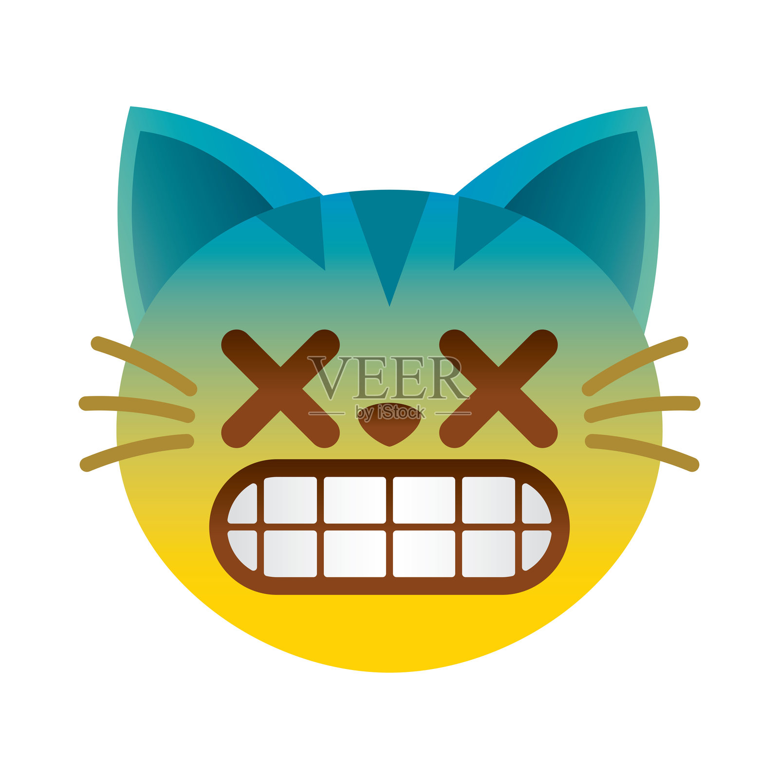 猫表情符号插画图片素材