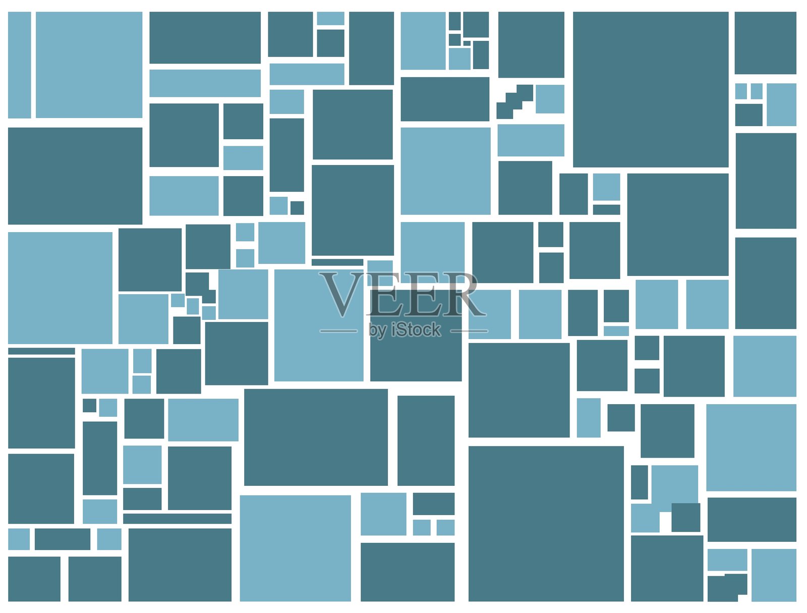 粉彩方块图案。极简设计。几何背景。插画图片素材